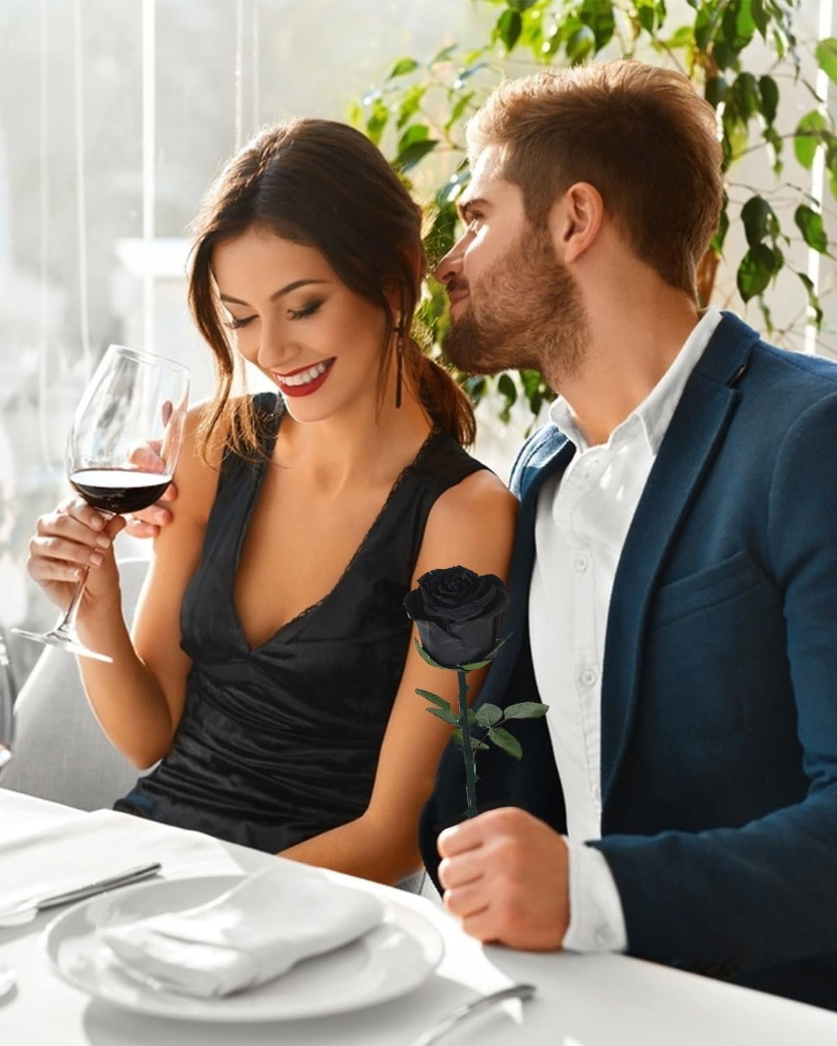 Single Black Preserved Rose – Timeless Gift for Women on Any Occasion