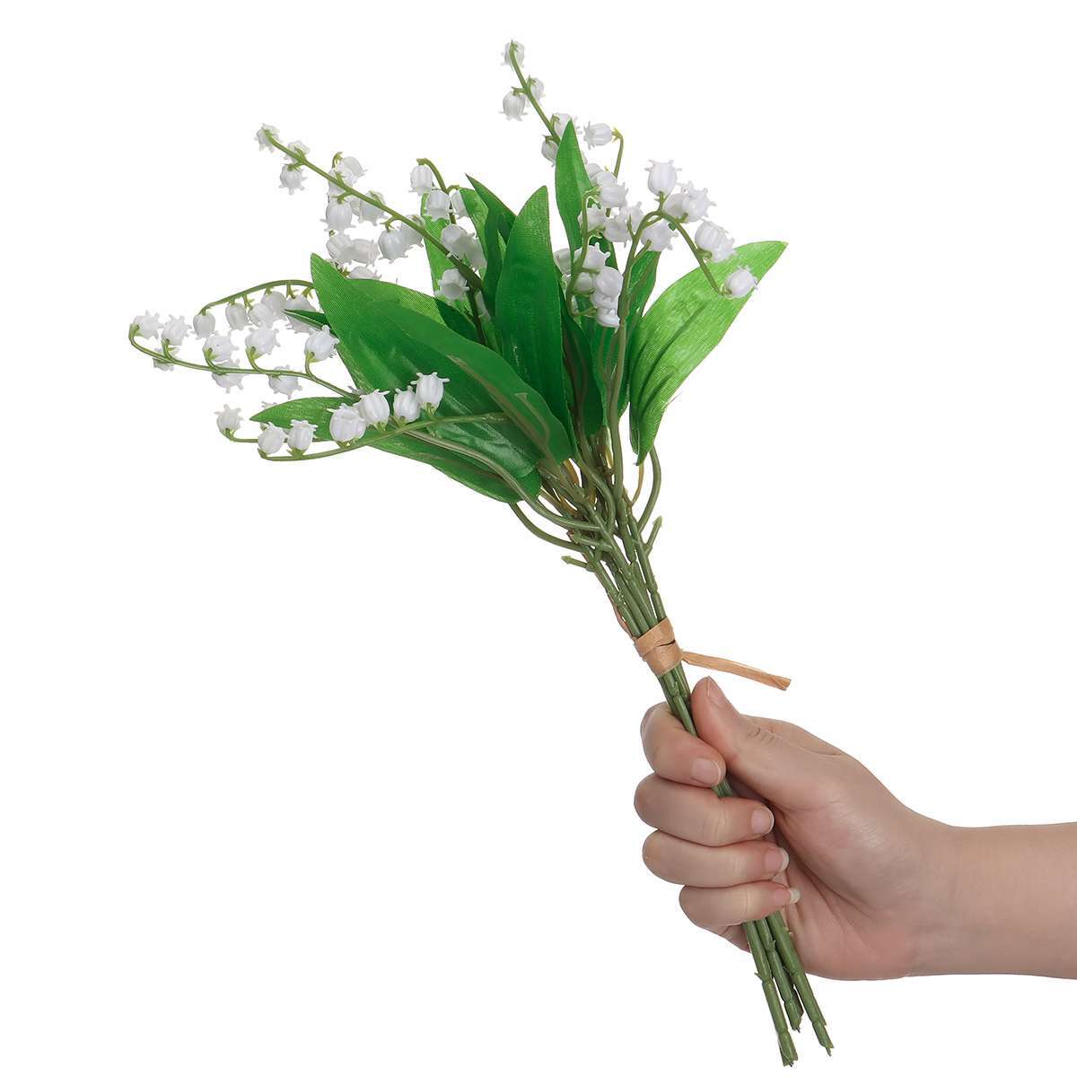 24PCS Artificial White Lily Of The Valley Flowers Bouquet Party Home DIY Decor