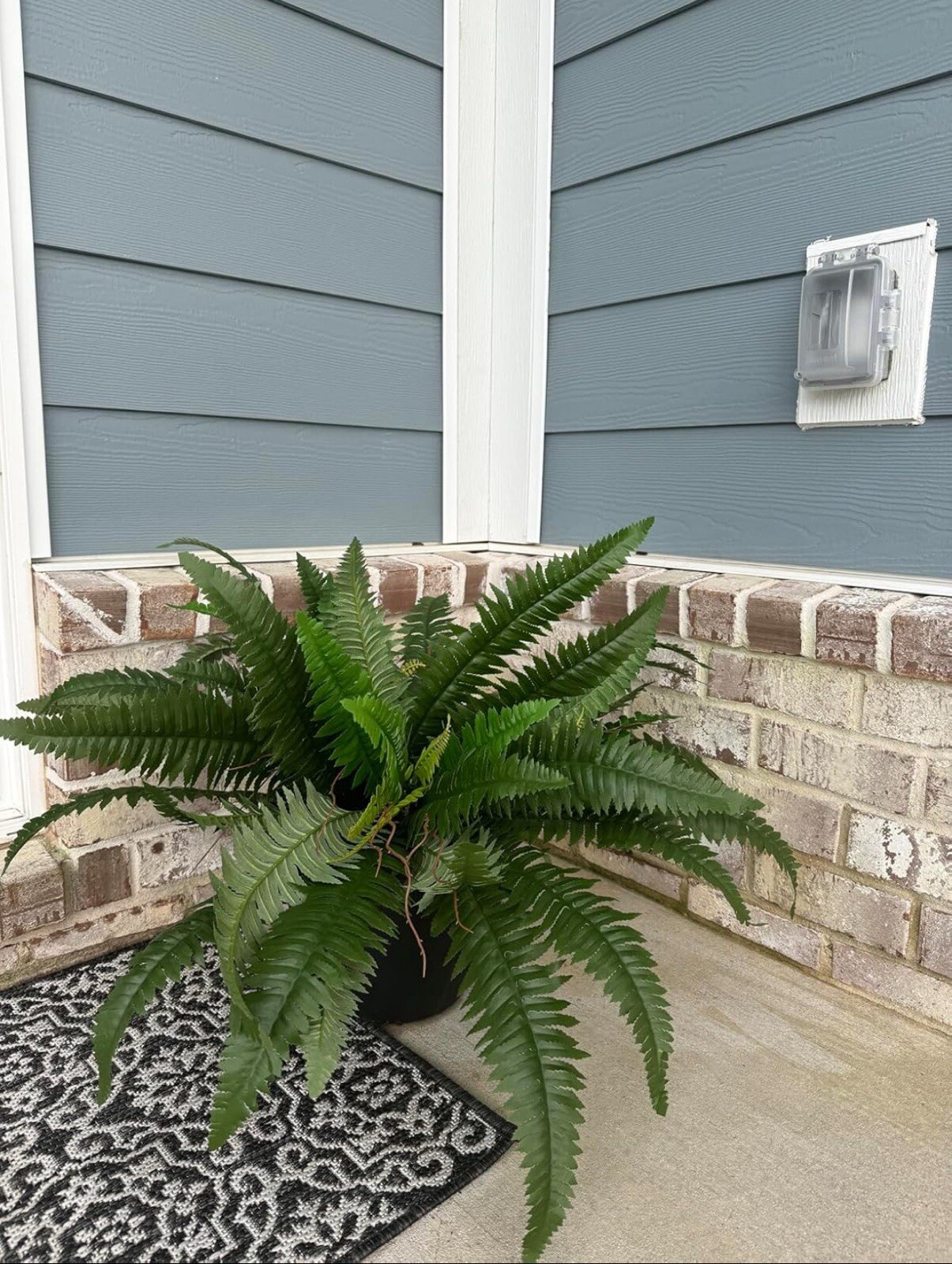 48″ Boston Fern Artificial Bush Plant Pack 2. Retail $103