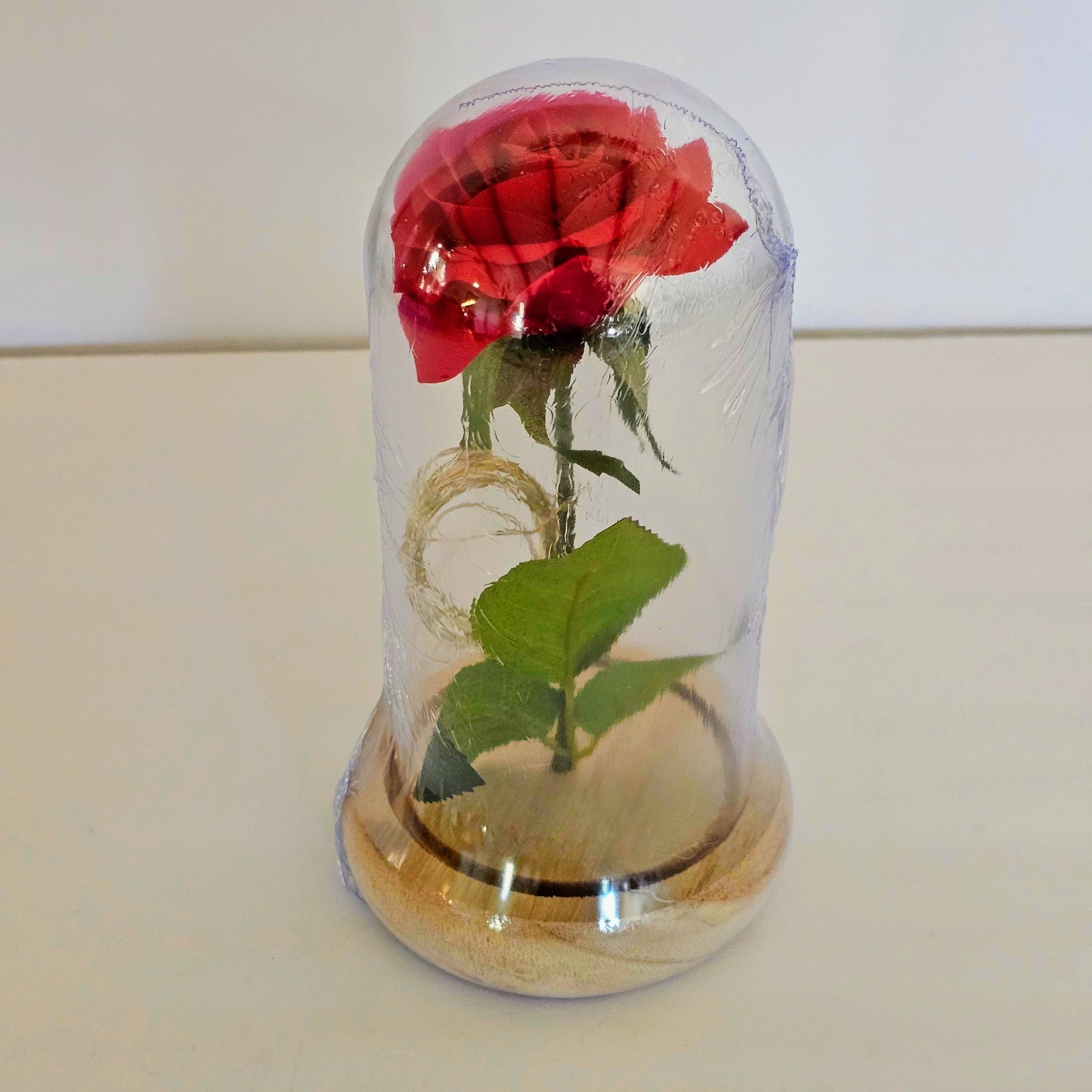 Eternal Forever Rose in Glass Dome with LED Light Romantic Christmas Gift