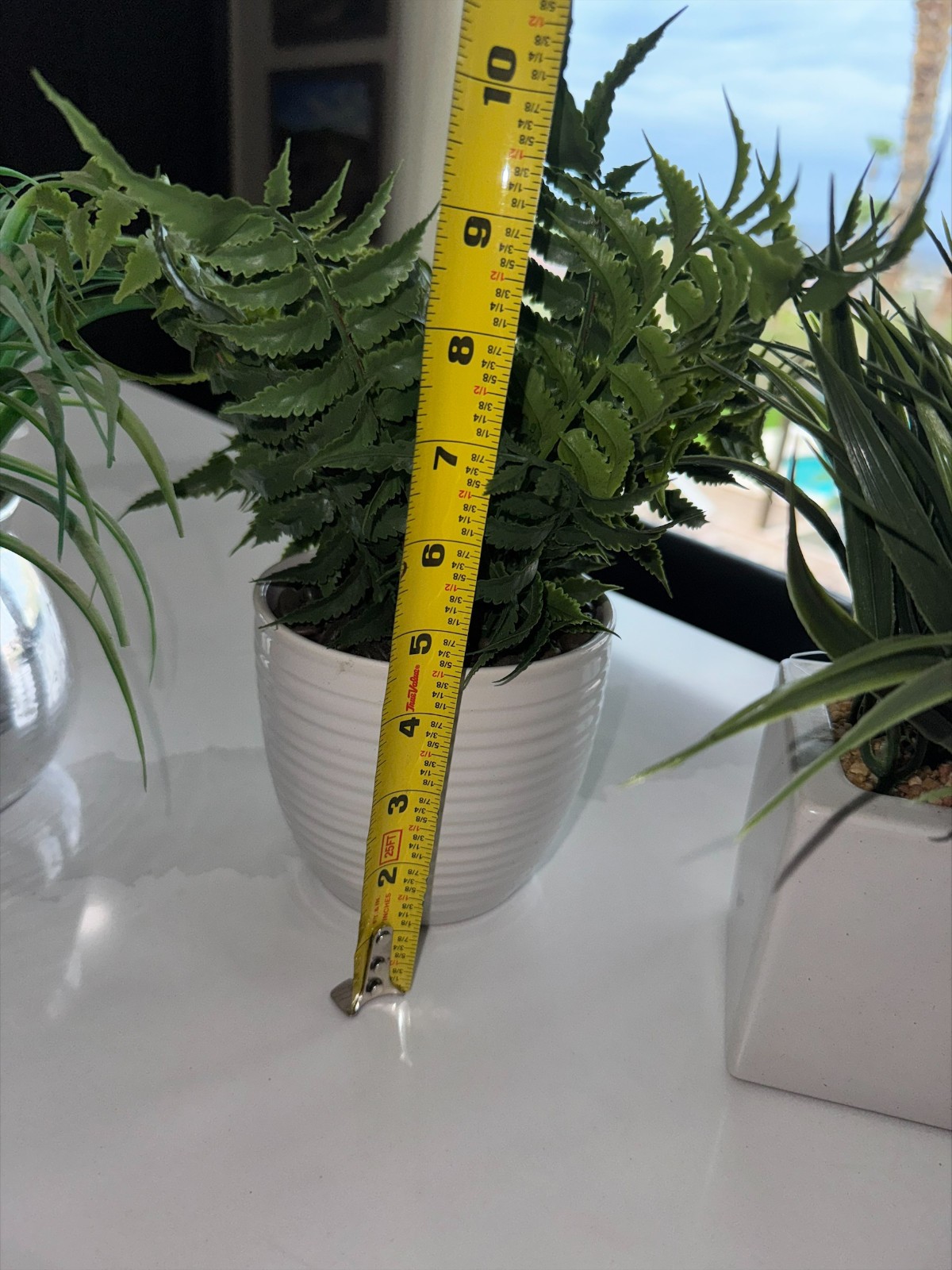 Set of 3 Artificial Faux Plants In Decorative Pots Greenery Home Decor