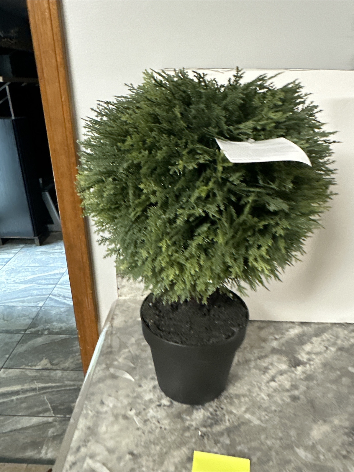 Garden Reflections 20″ Tall Faux Cypress Bush Tree 12” Round New Greenery
