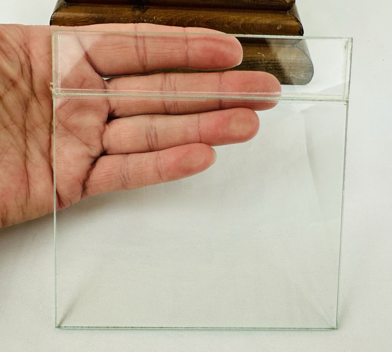 Vintage Glass & Wood Display Terrarium Music Box CottageCore For Upcycle Crafts