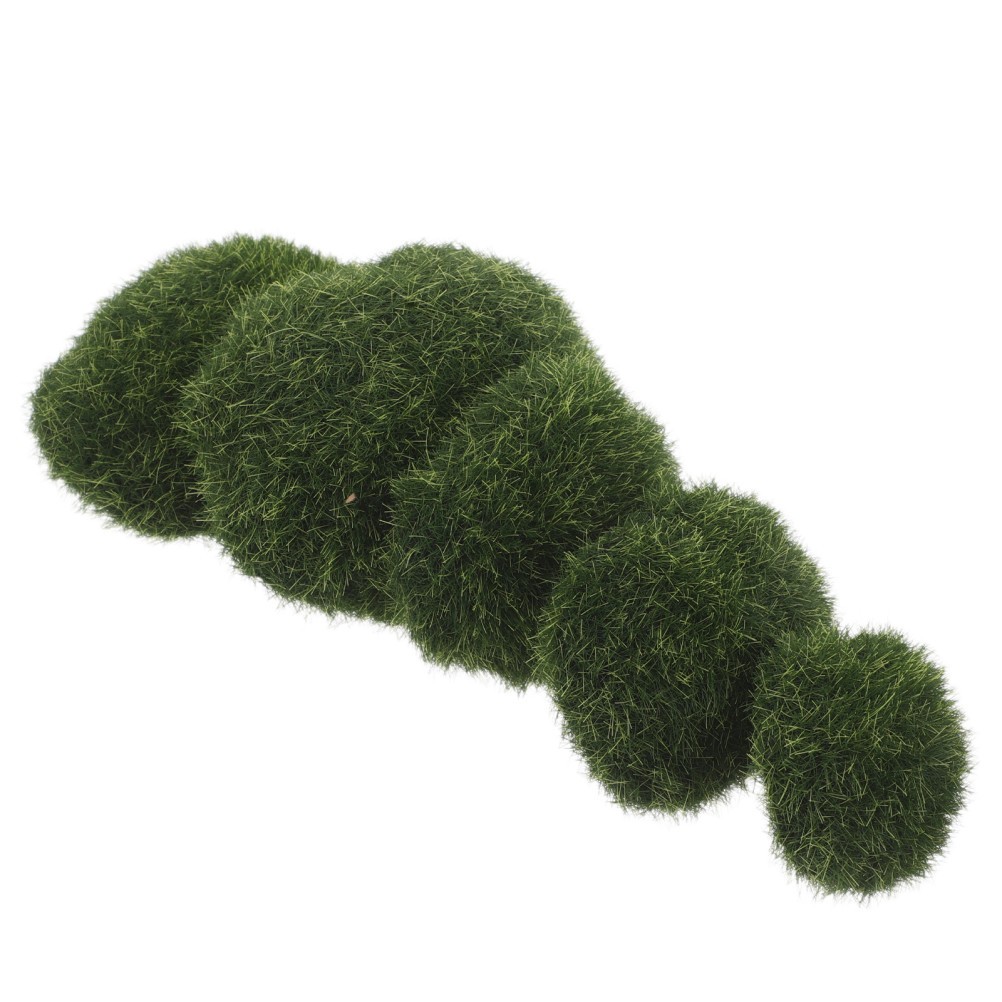 4Pcs Reusable Faux Moss Rocks Lifelike Artificial Stone for Indoor Outdoor Decor