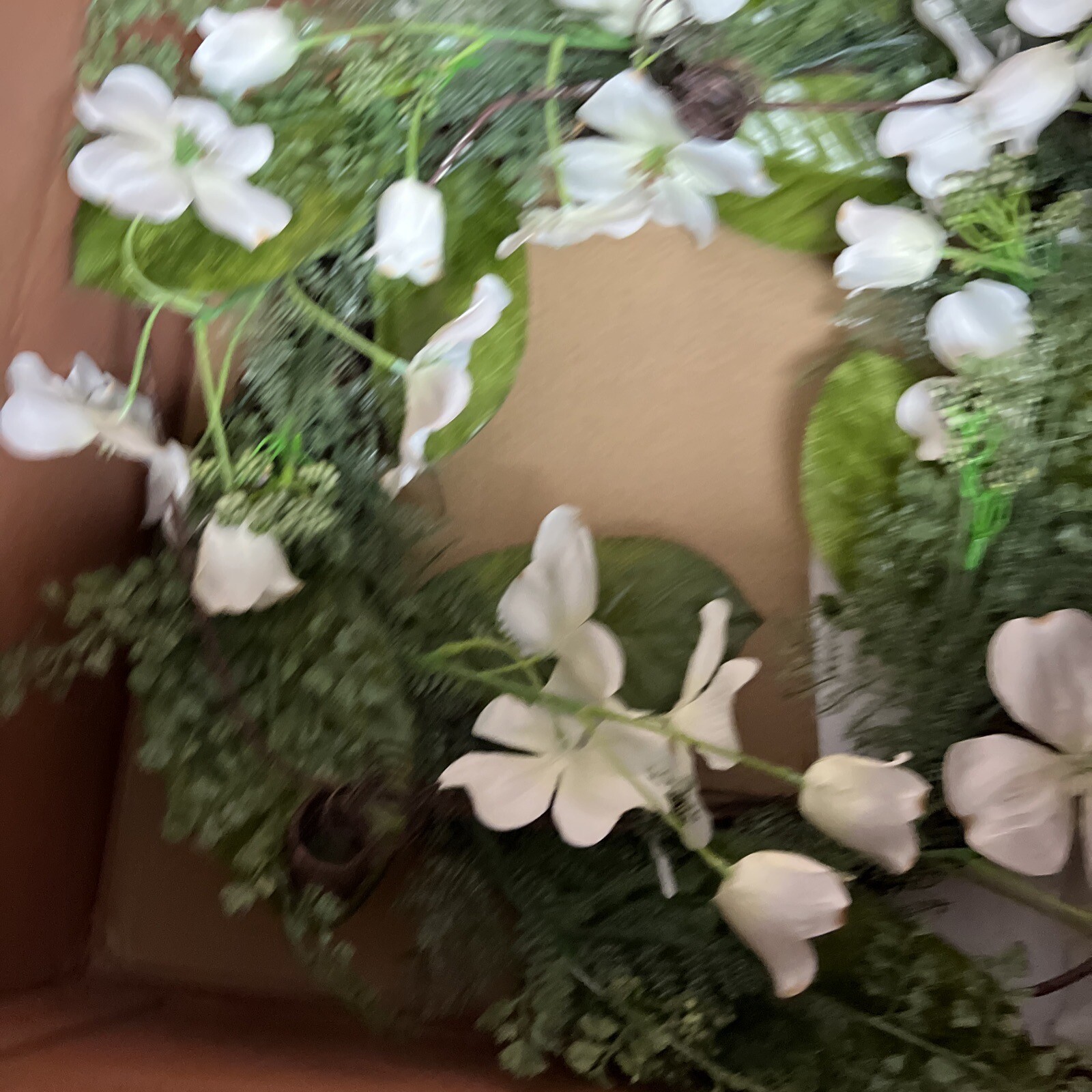 dogwood Valerie Parr Hill 26” Wreath Fern & Berry Christmas Easter
