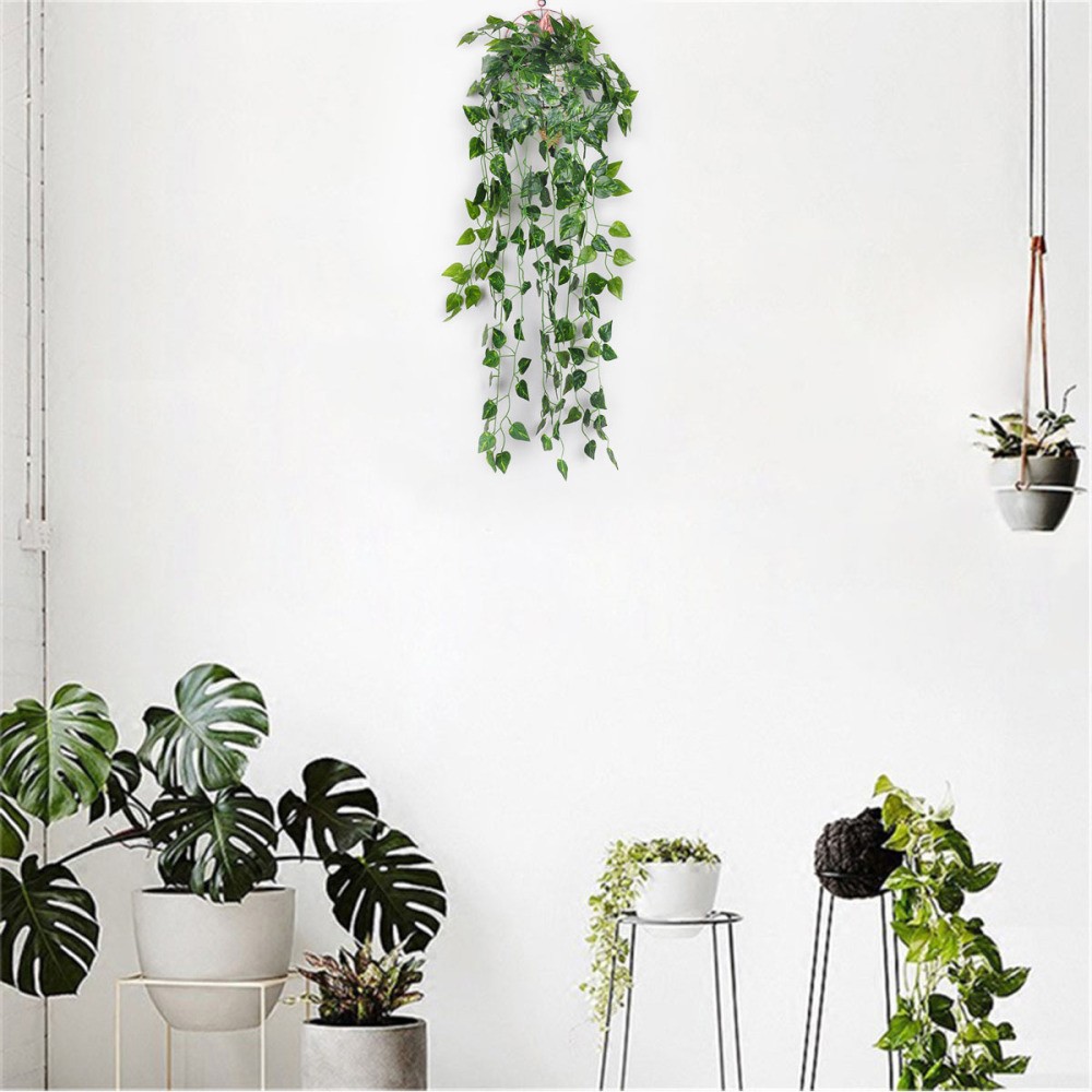 Leaves Wall Decor Faux Greenery Fake Plants Scindapsus Aureus