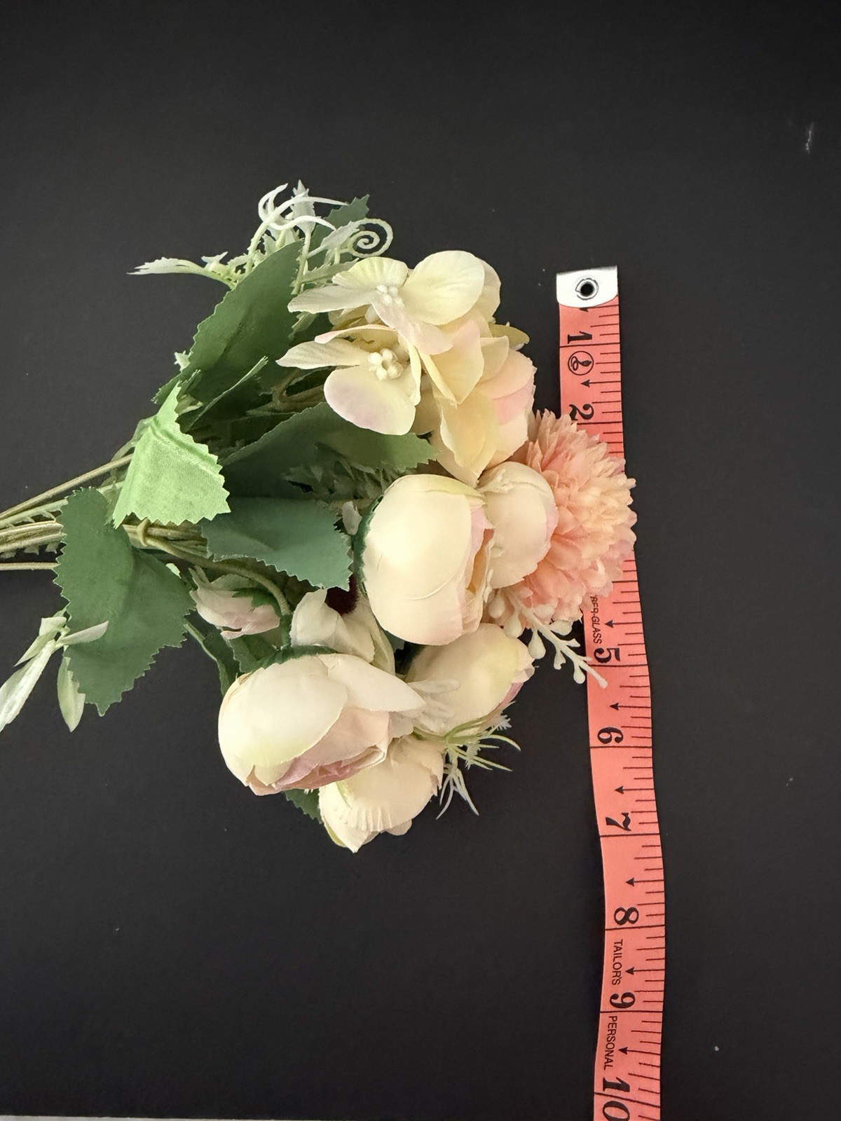12 Bouquets Peach Faux Flowers