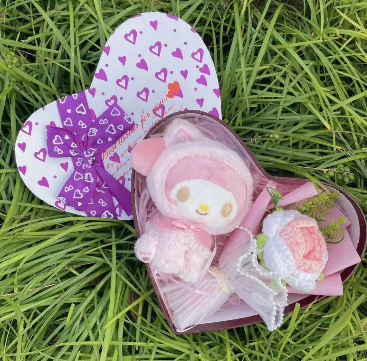 My Melody Valentines Bouquet – Heart Bouquet Sanrio Bouquet