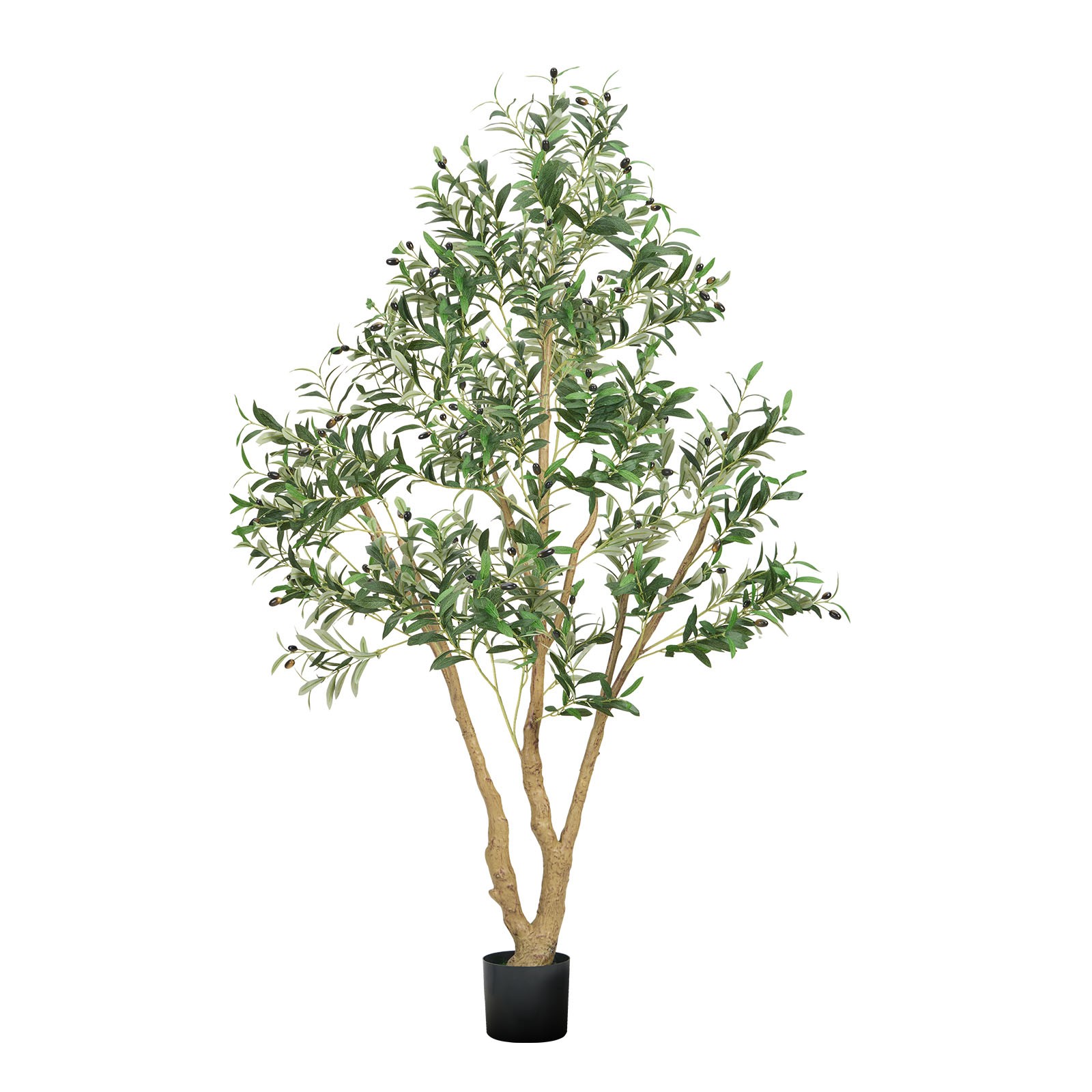 Uimoso Artificial Olive Tree 6ft Tall Faux Silk Plant Potted Indoor Home Decor
