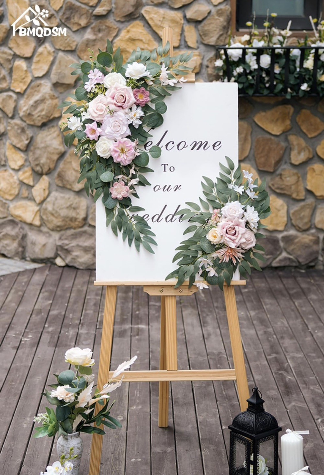 Artificial Wedding Arch Flowers Kit Lifelike Silk Foam Decoration Events New