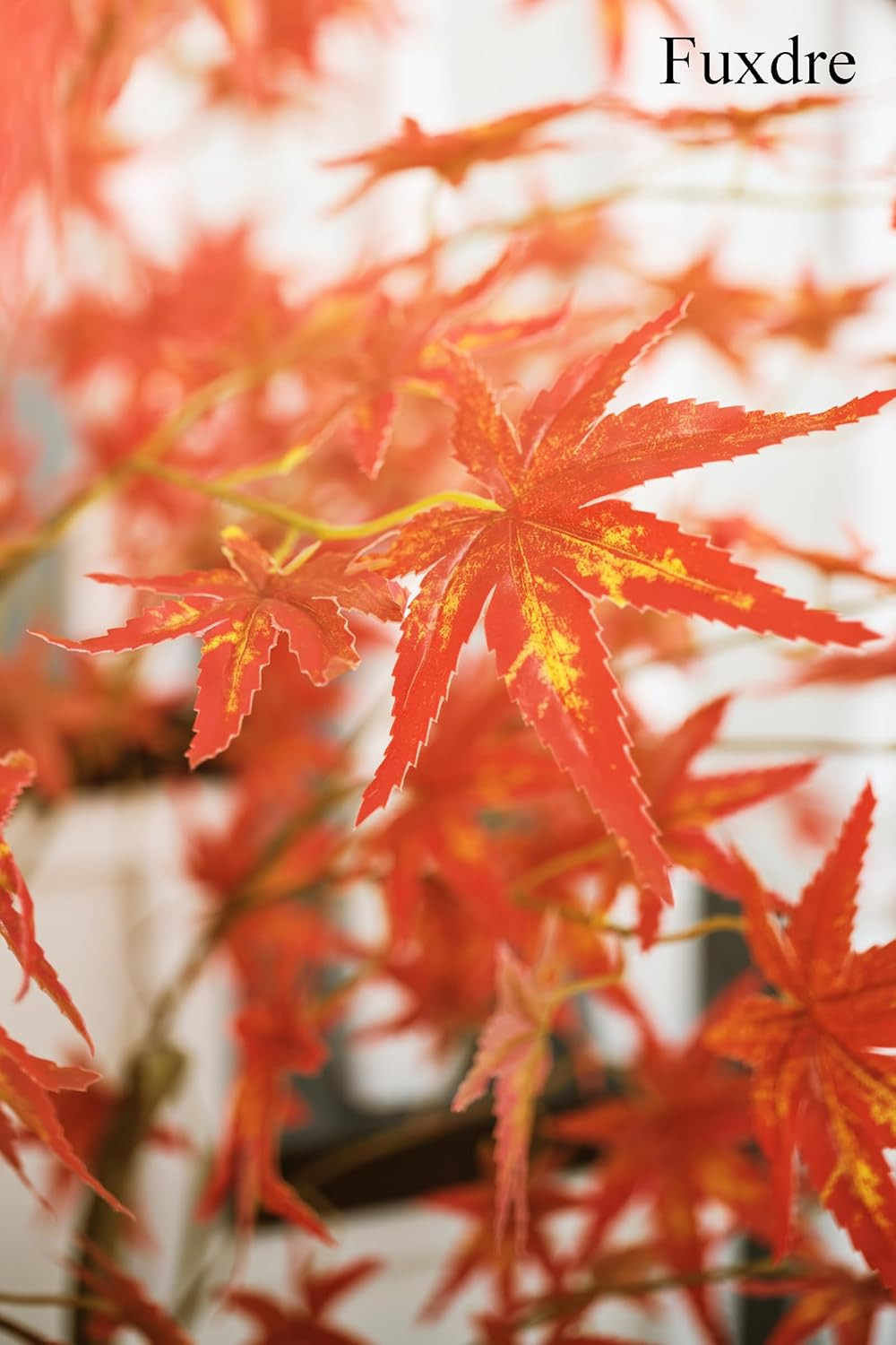 6ft Autumn Maple Artificial Tree with Red Leaves for Fall Home Decor