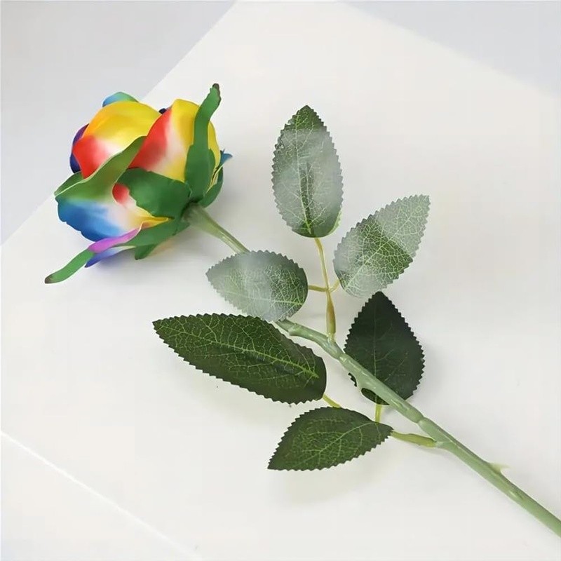 12 PCS Artificial Silk Roses Multi-Color Flowers Home Decor Weddings Events New