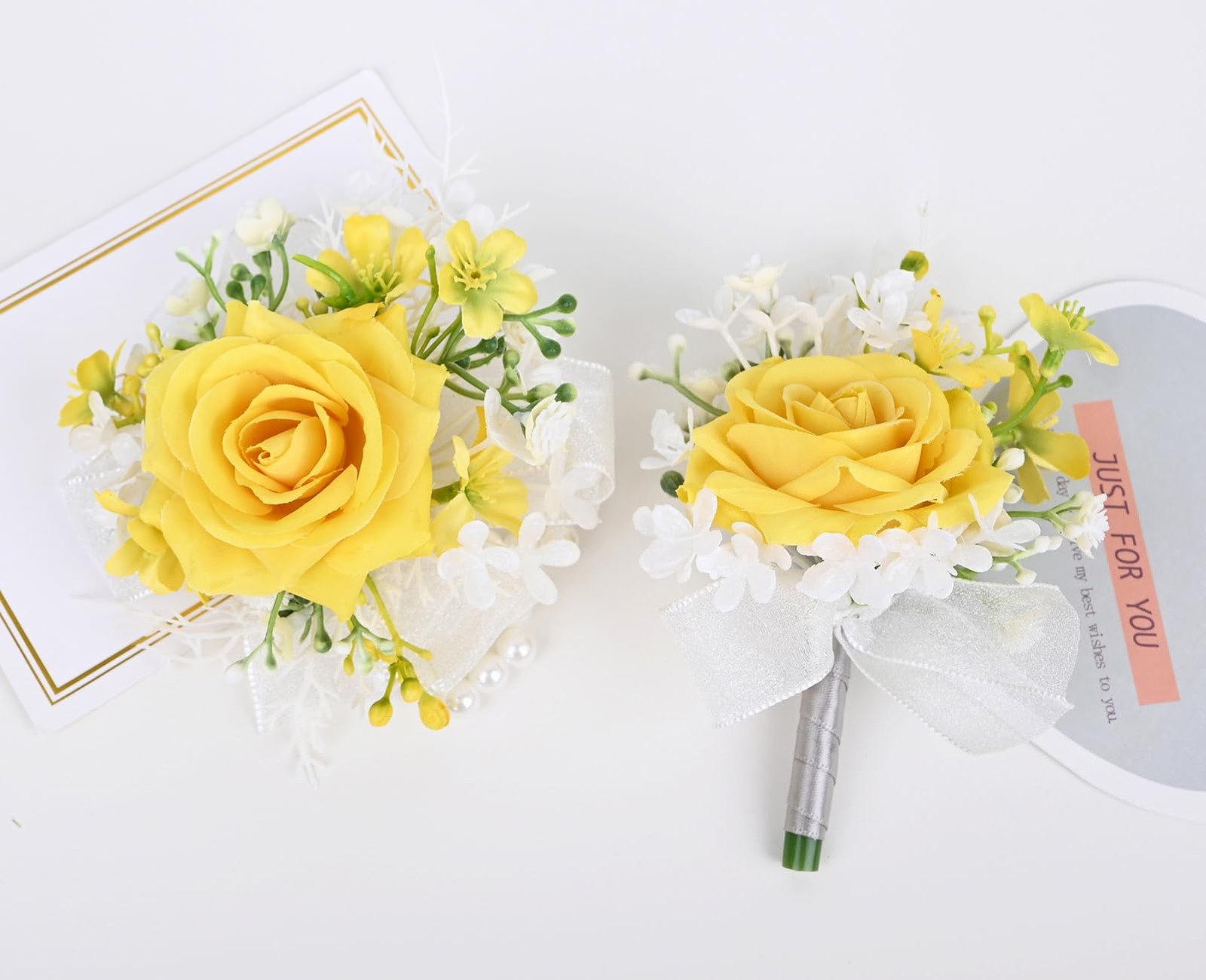Corsage and Boutonniere Set for Wedding Prom Party Homecoming Celebration Art…