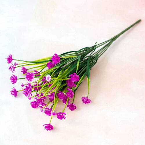 28 Artificial Silk Flowers Floral Design Lily Garden Vase Home Decoration