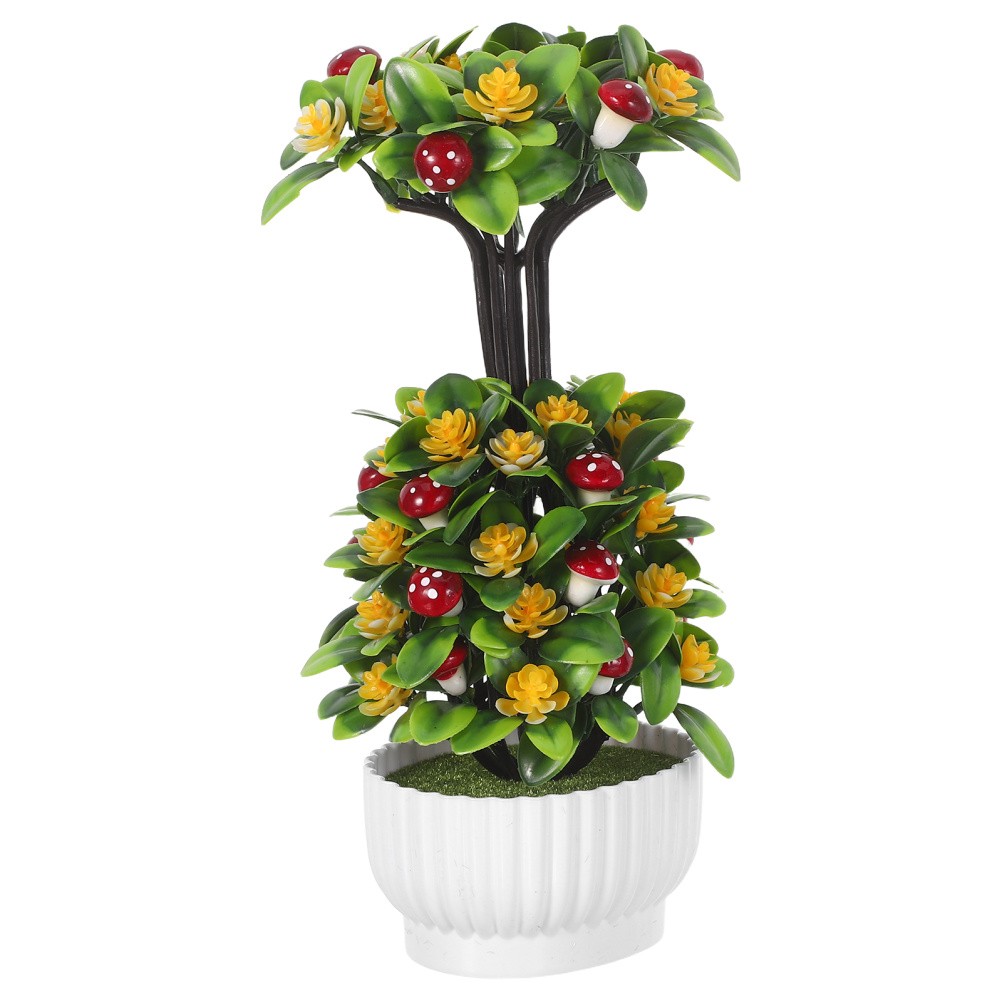 Faux Bonsai Tree Realistic Synthetic Decoration Bathroom Farmhouse