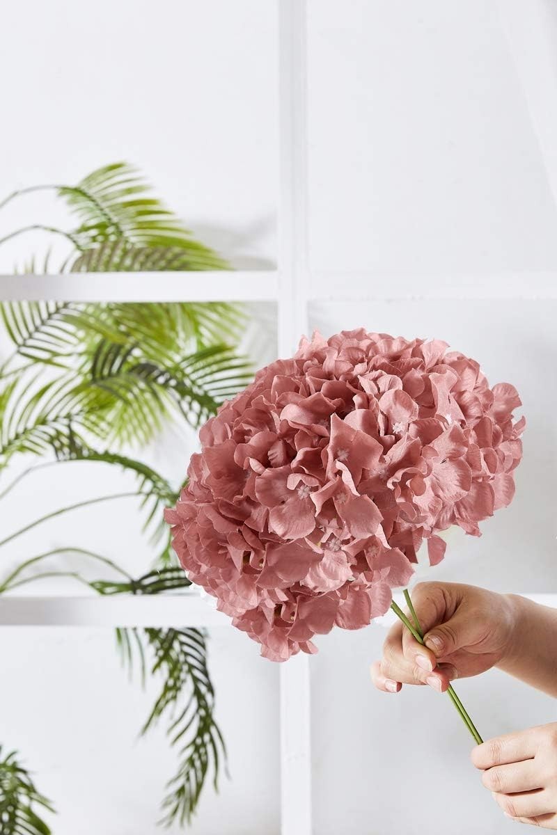 High-Quality Dusty Rose Silk Flower Heads (10 Pcs) for DIY Floral Masterpieces