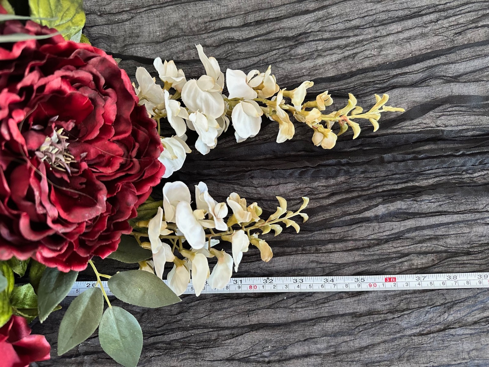 Lot of 10 Faux Artificial Floral Flower Table Centerpieces Wedding Party Maroon