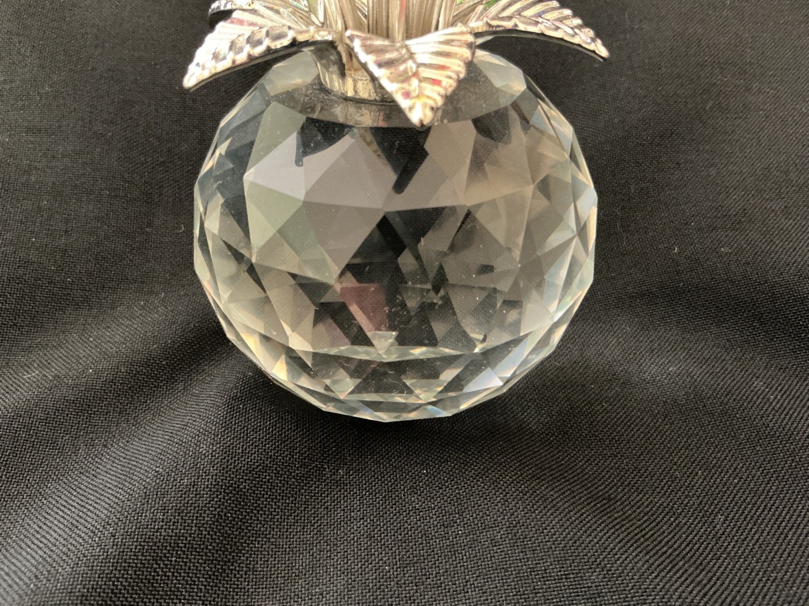 Crystal Colorful Rose Bud Glass Flowers With Rosr Bowl Vase Paperweight