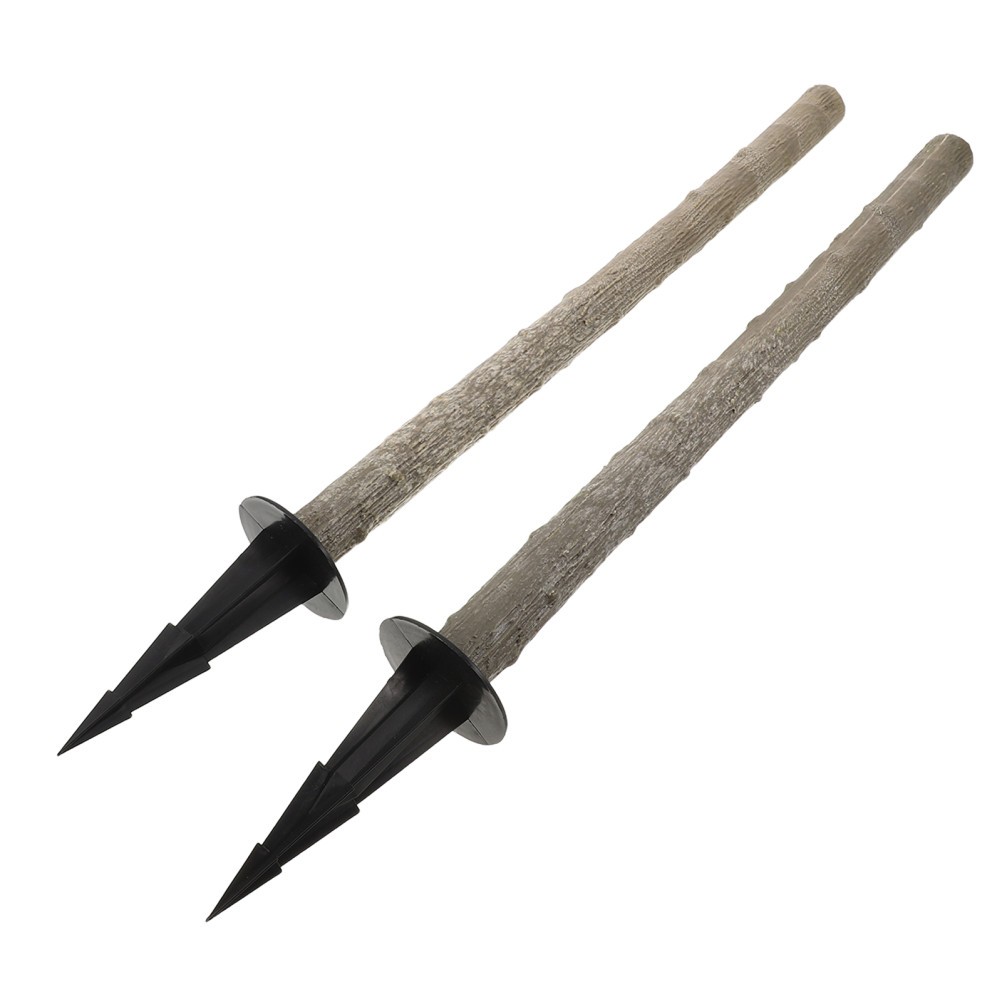 2 Sets Simulated Tree Pole Accessories Display Trunk Rod Artificial Bonsai Head