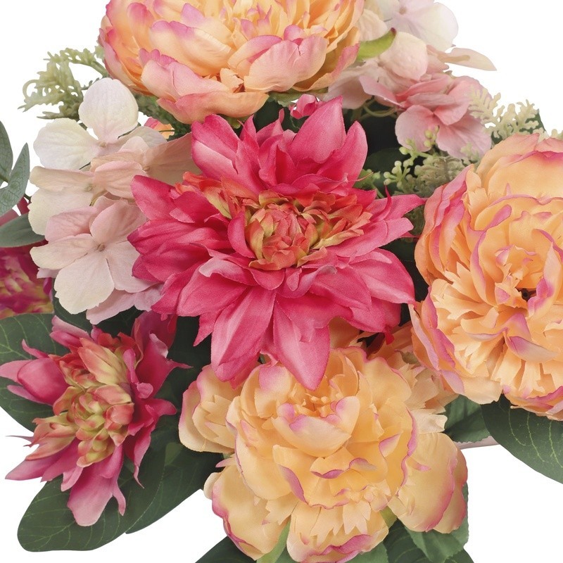 23 Artificial Flower Bouquet Peony Dahlia Eucalyptus Home Decor Centerpieces DIY