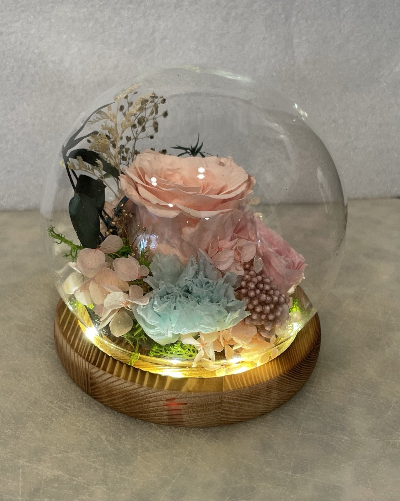 Preserved Roses Real Flowers in Glass Gifts for Women,Mom,Girlfriend,Grandma,…