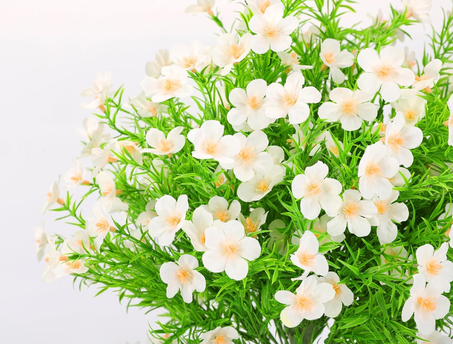22.5″ Artificial Boxwood Topiary Ball Trees with Flowers Set of 2 UV Resistant N