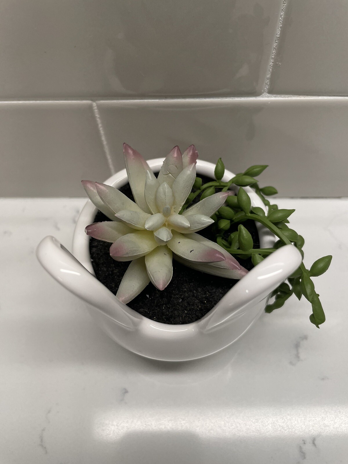 NWT – Target Bullseye’s Playground Easter White Bunny Artificial Succulent
