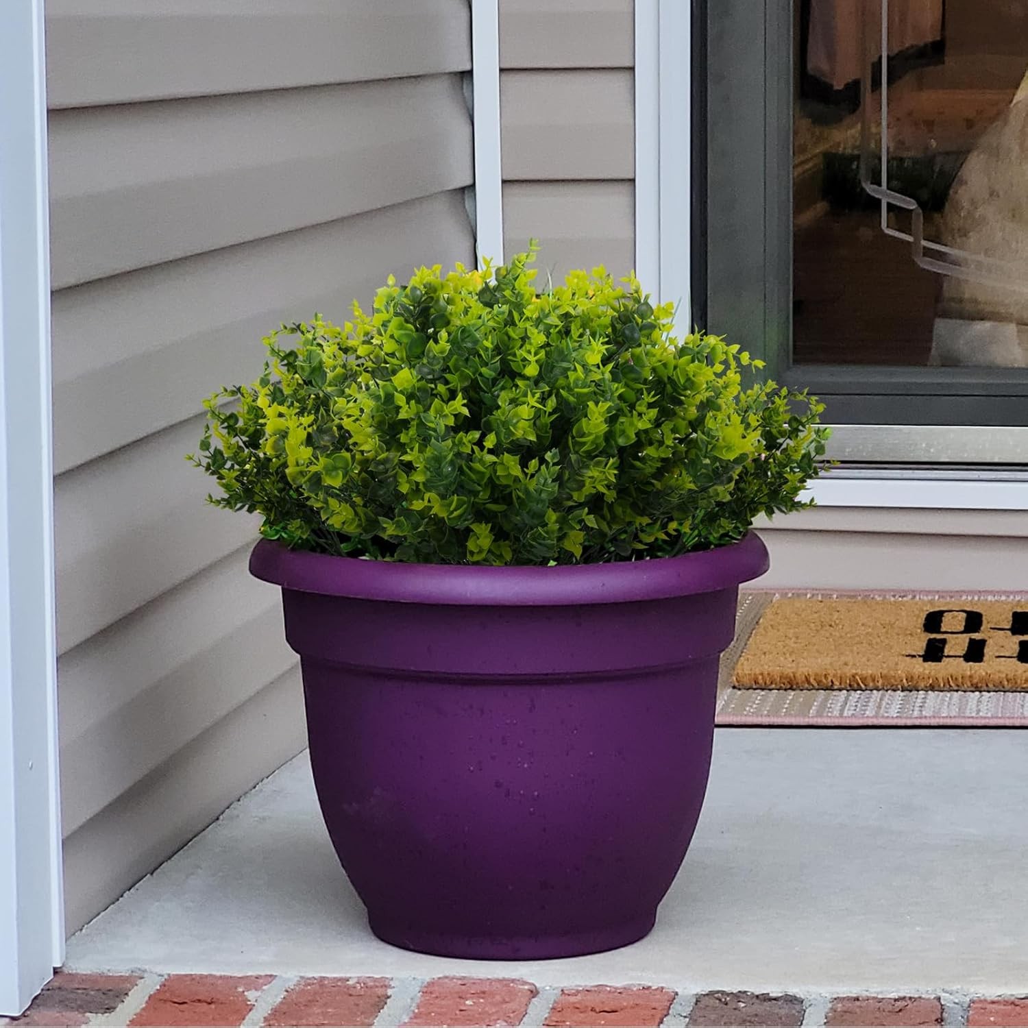 8 Bundles UV Resistant & Non-Fading Artificial Boxwood Shrubs – Fake Greenery Pl
