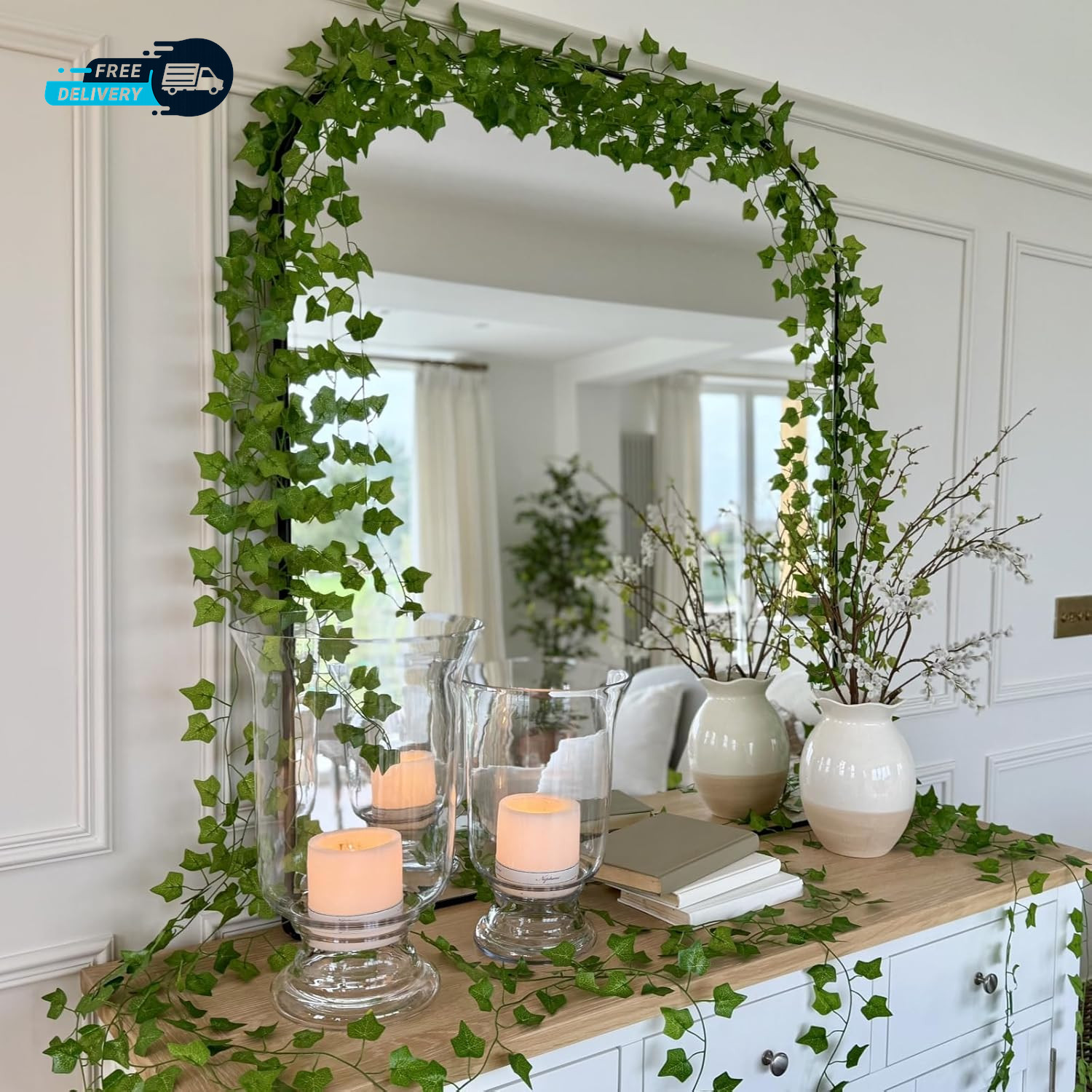 14 Pack 98Ft Artificial Ivy Garland Ivy Garland Fake Vines UV Resistant