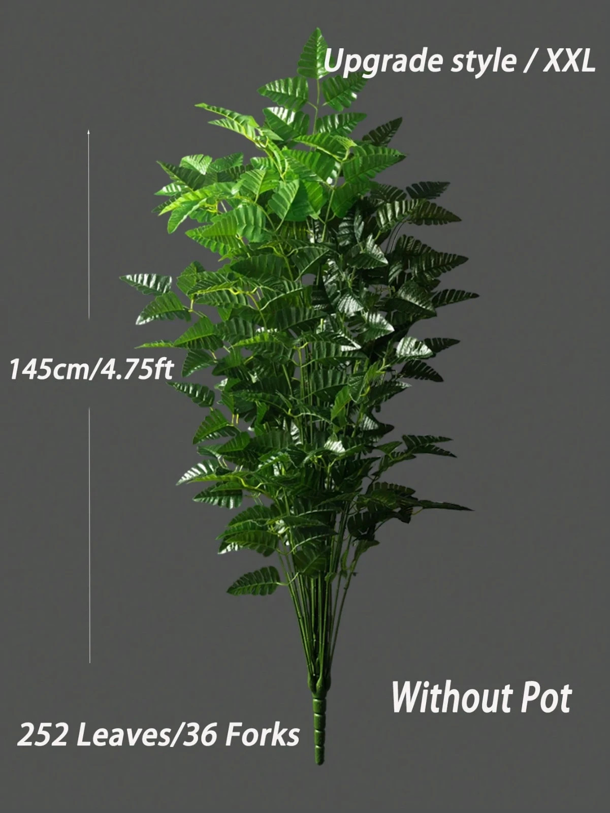 115 cm/45.27 XL inch Large Artificial Persia Leaves Tree Fake Palm Plants