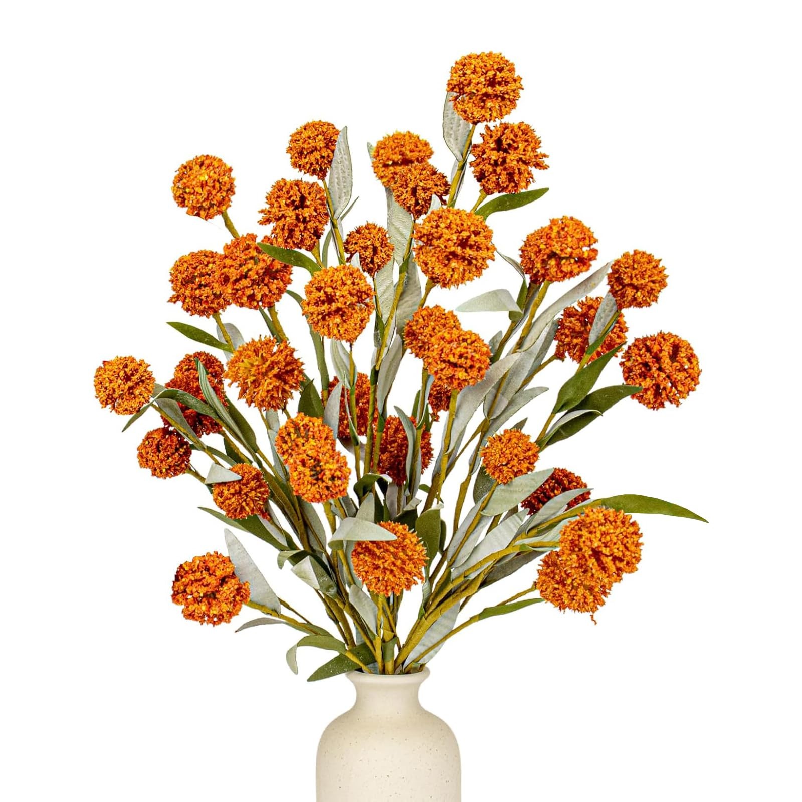 6 PCs Rustic Fall Flowers 17 Inches Boho Fall Floral Picks Faux Autumn Branch…