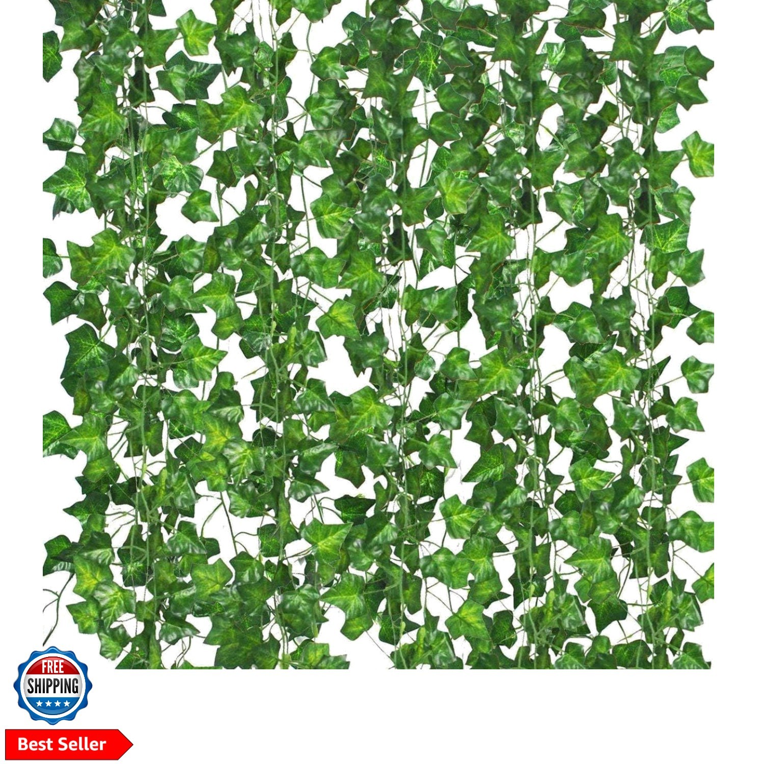 168 FT Artificial Ivy 24 Pack Ivy Vine Garland Ivy Leaves Greenery Garlands C…