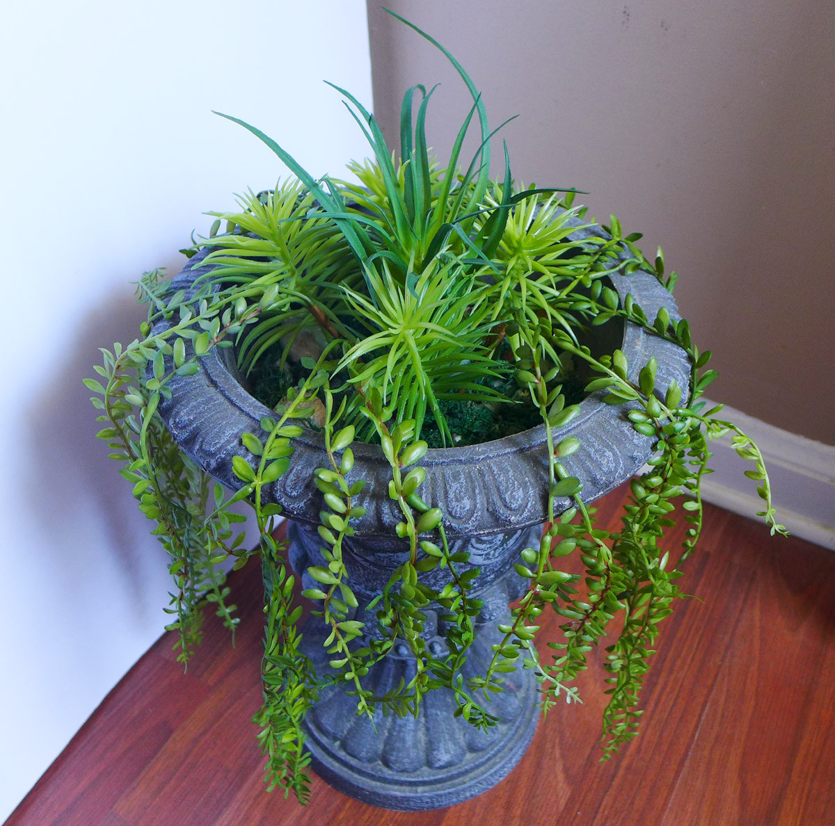 Set of 11 Pcs Artificial Plants Mini Pine Tree And Small hangs grass Succulents