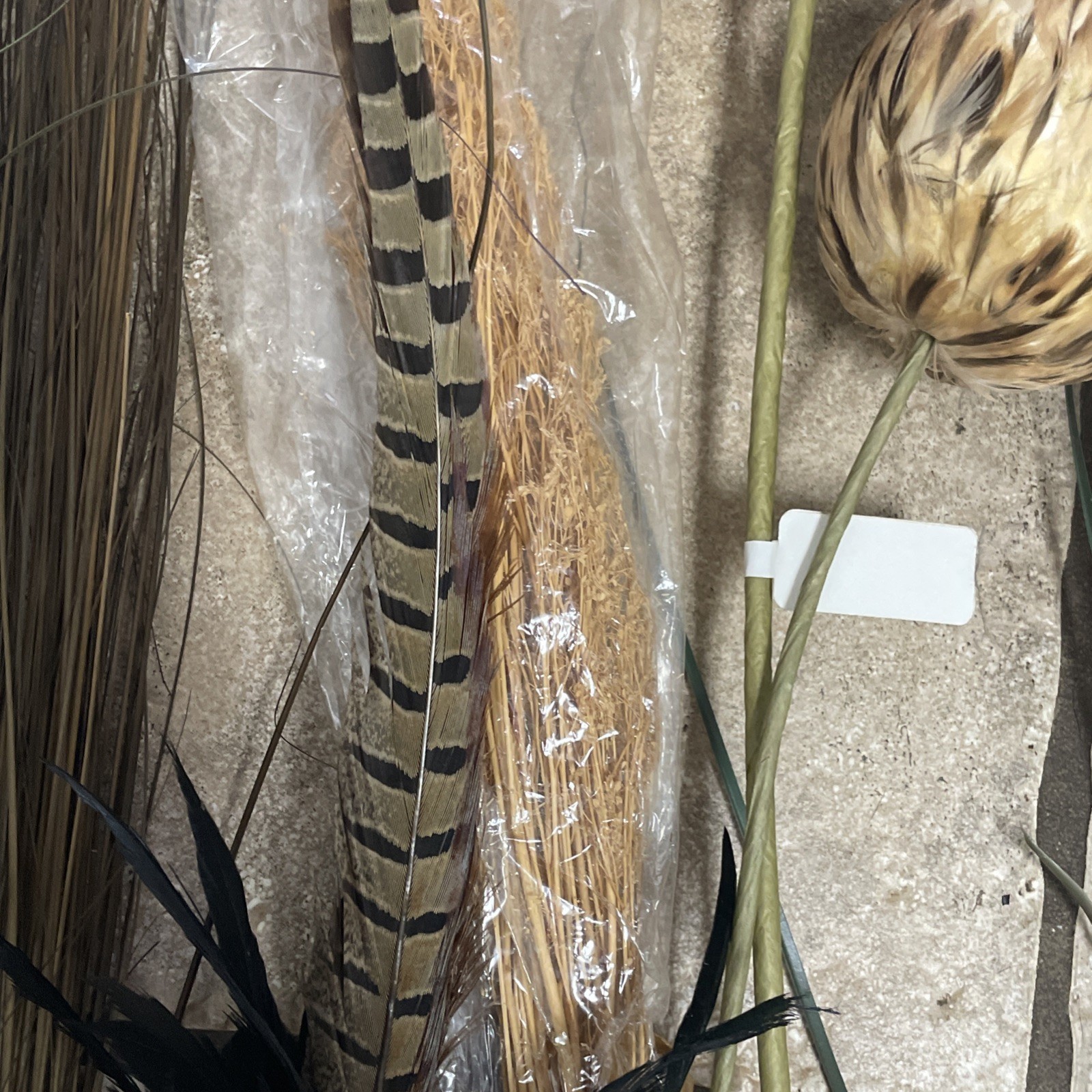 Artificial Silk Faux Flower Stems Bundle 8 Pieces Brown Animal Snake Skin Prints