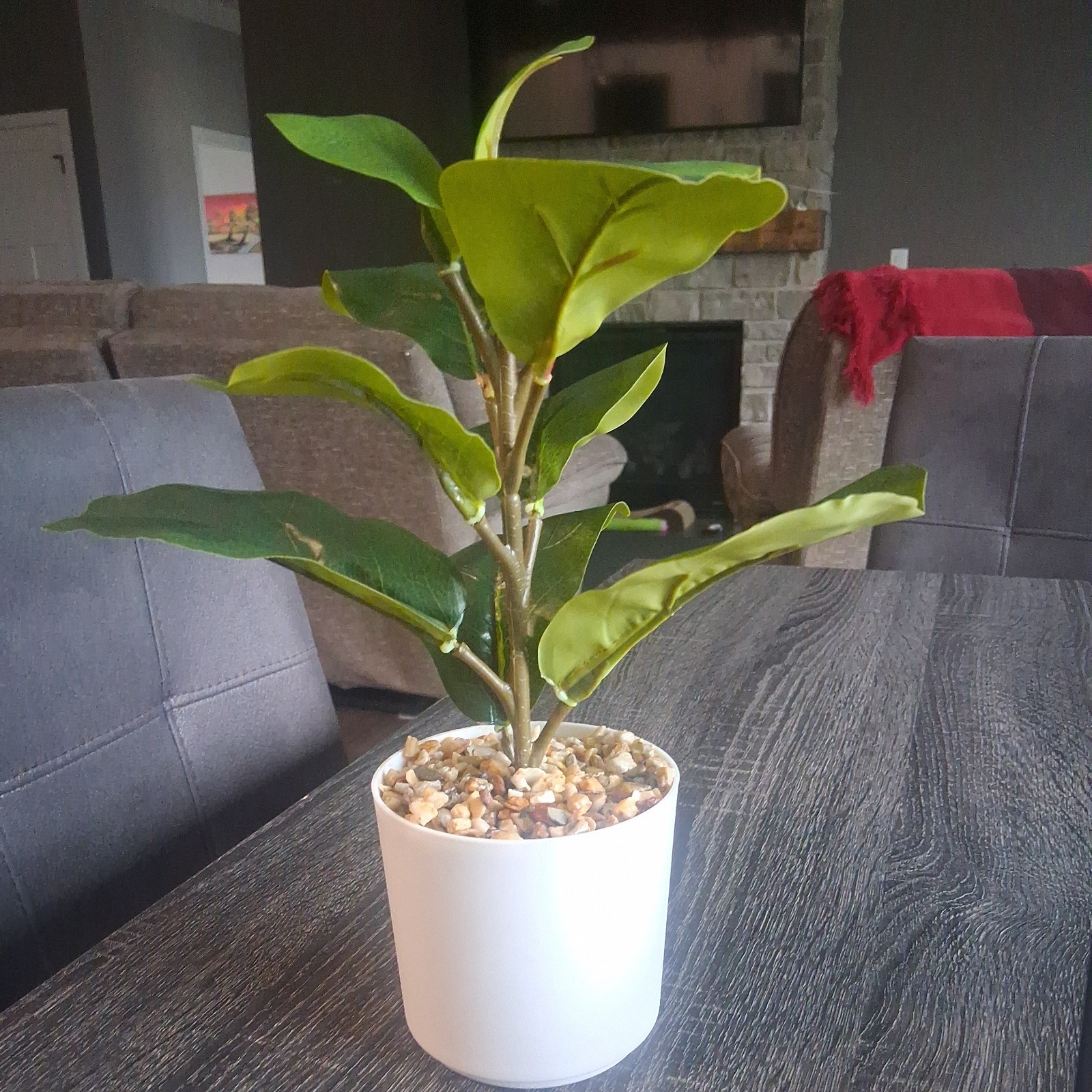 Sedlav Fiddle Leaf Pot 12 Inch Tall Artificial Fiddle Leaf By Mainstays