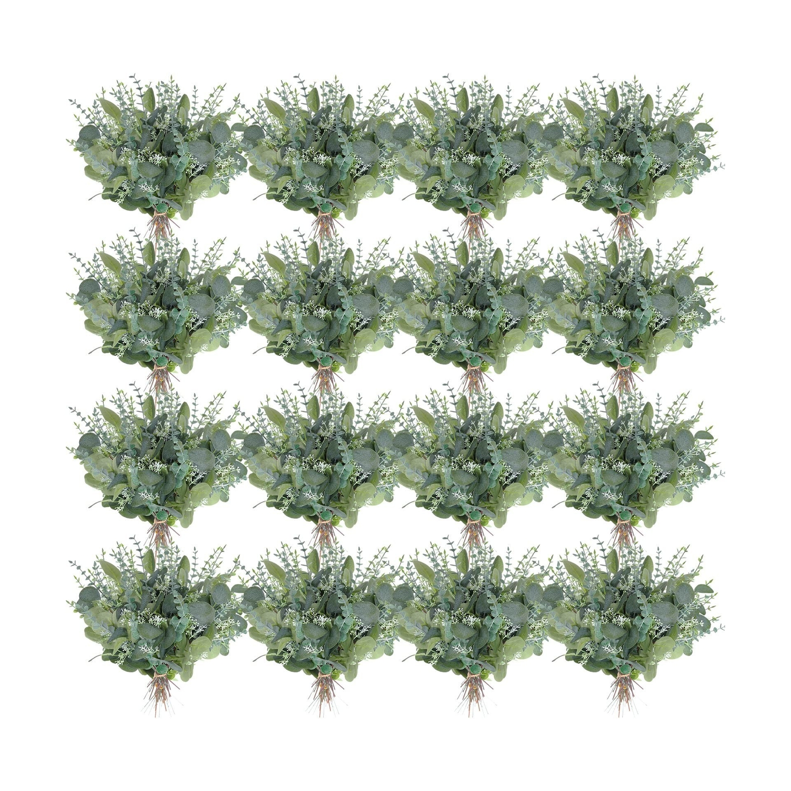 Tigeen Mixed Eucalyptus Leaves Stems Bulk Silver Dollar Artificial Greenery L…