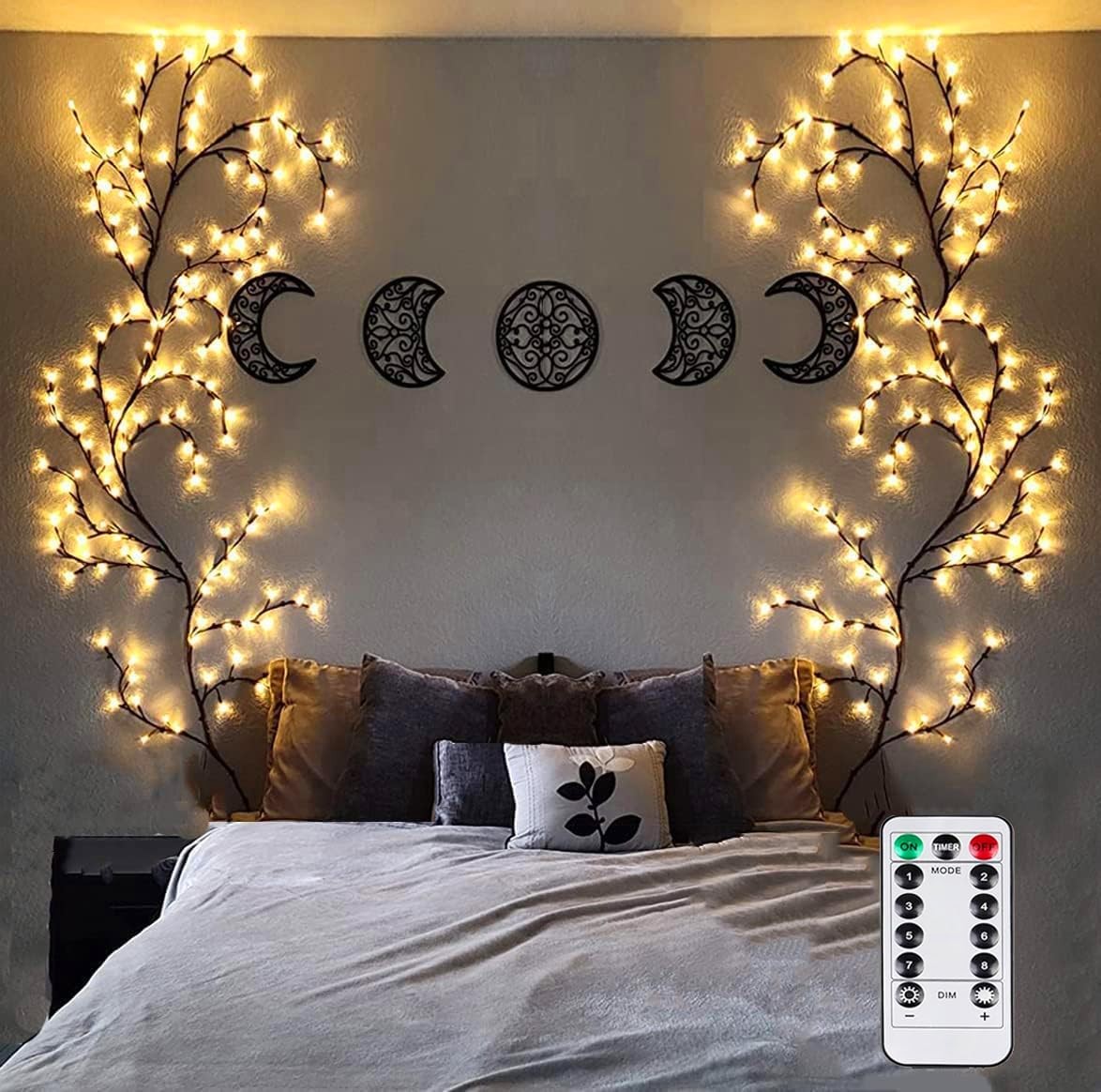 Enchanted Willow Vine Lights with Remote, Christmas Decorations DIY Vines for…