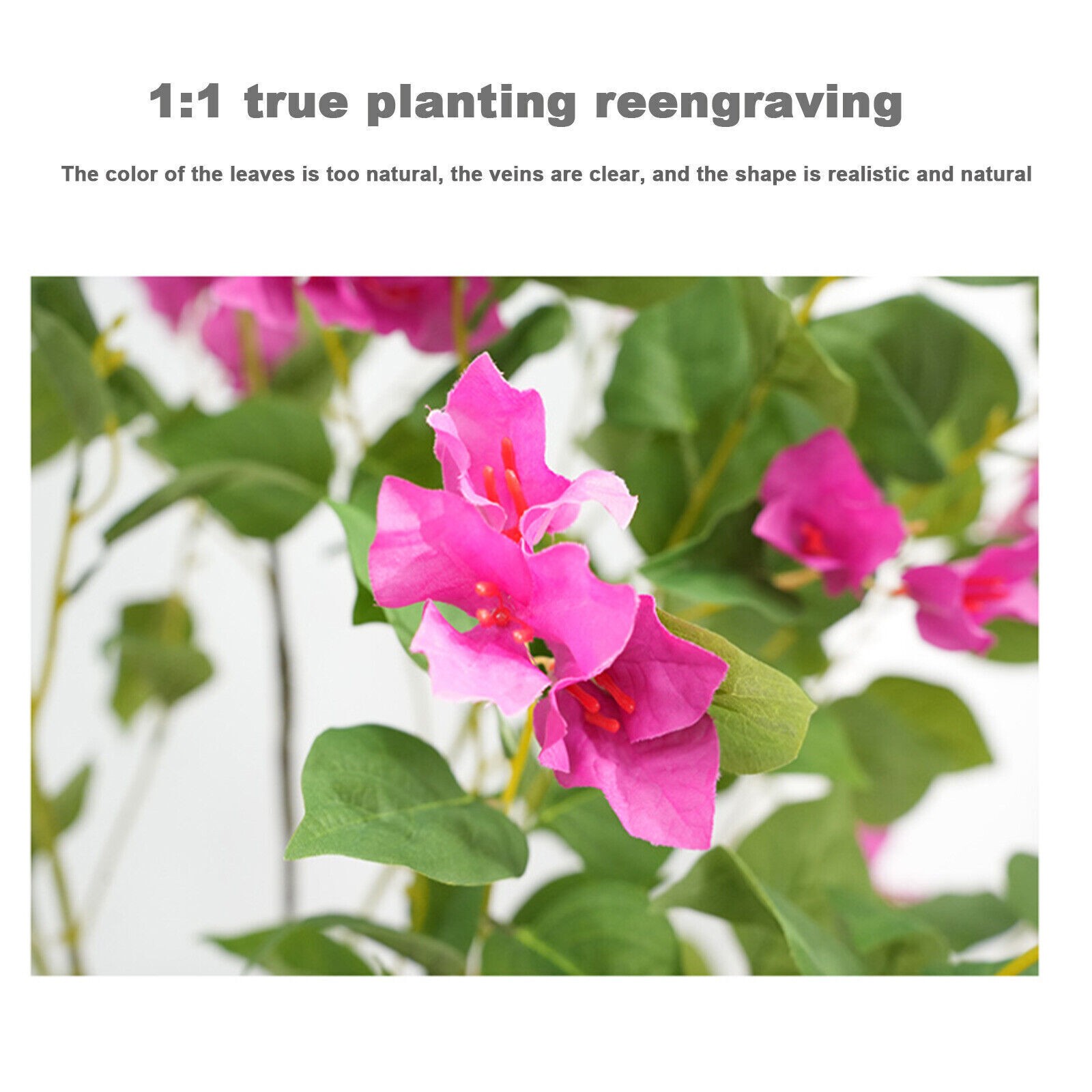 Artificial Tree 4FT/5FT/6FT Faux Bougainvillea Flowers for Decor Home Office