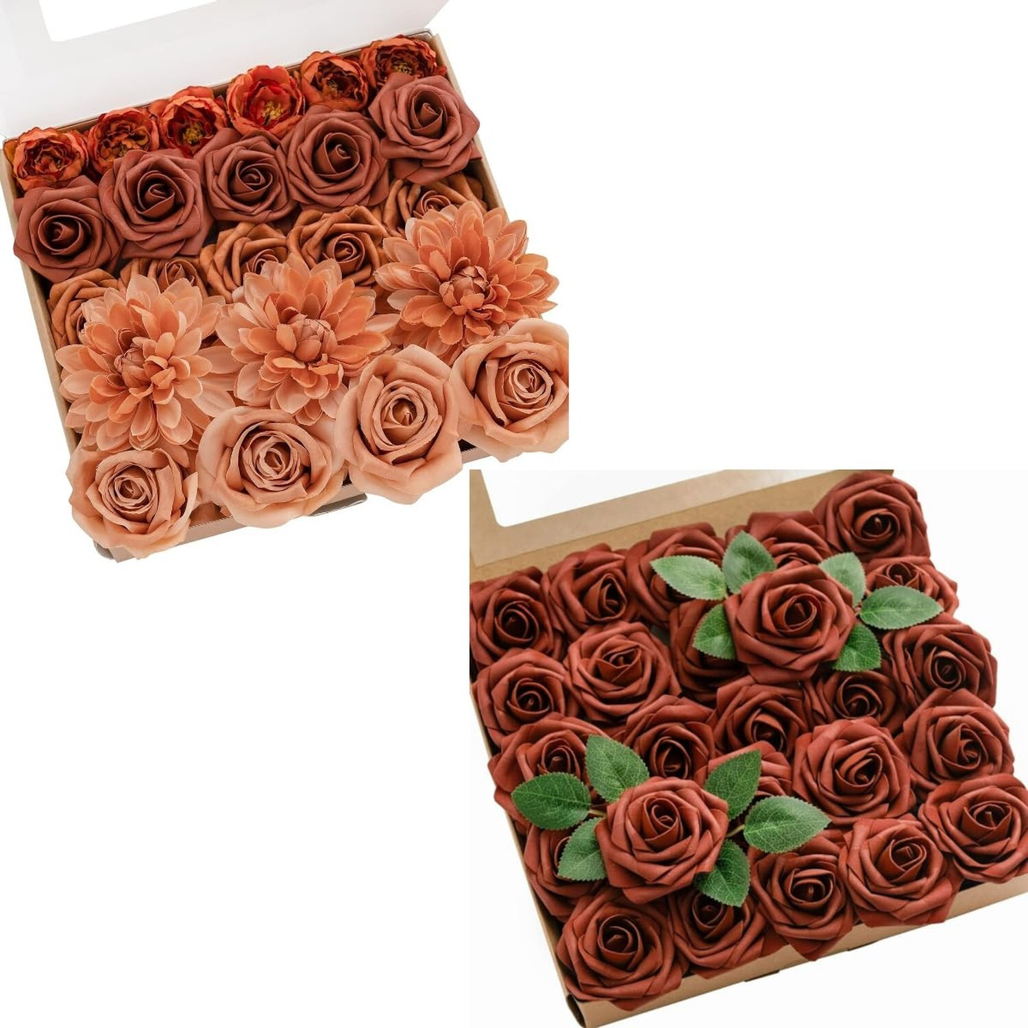 Ling’s Moment Burnt Orange & Terracotta Artificial Flowers
