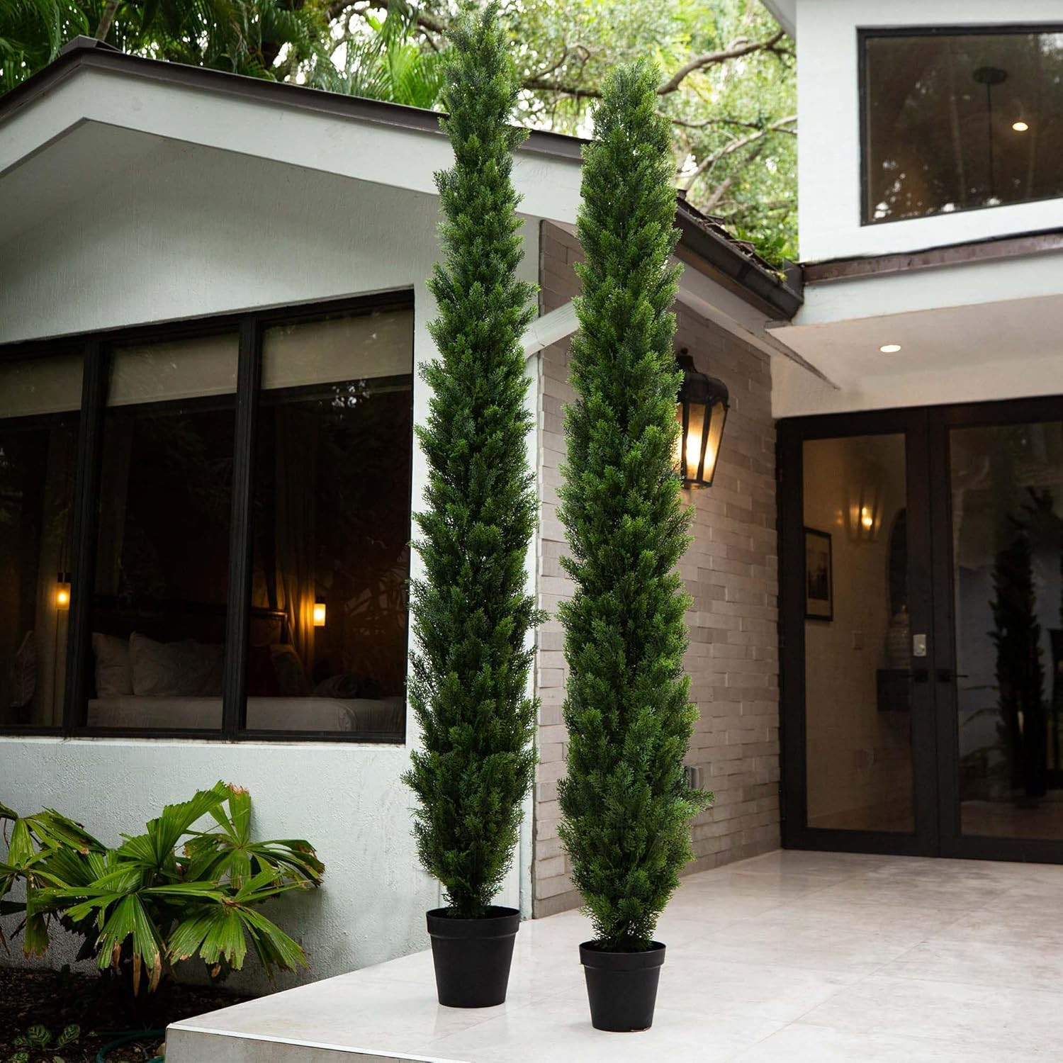 9Ft. UV Resistant Artificial Cedar Pine Tree for Indoor/Outdoor Decor
