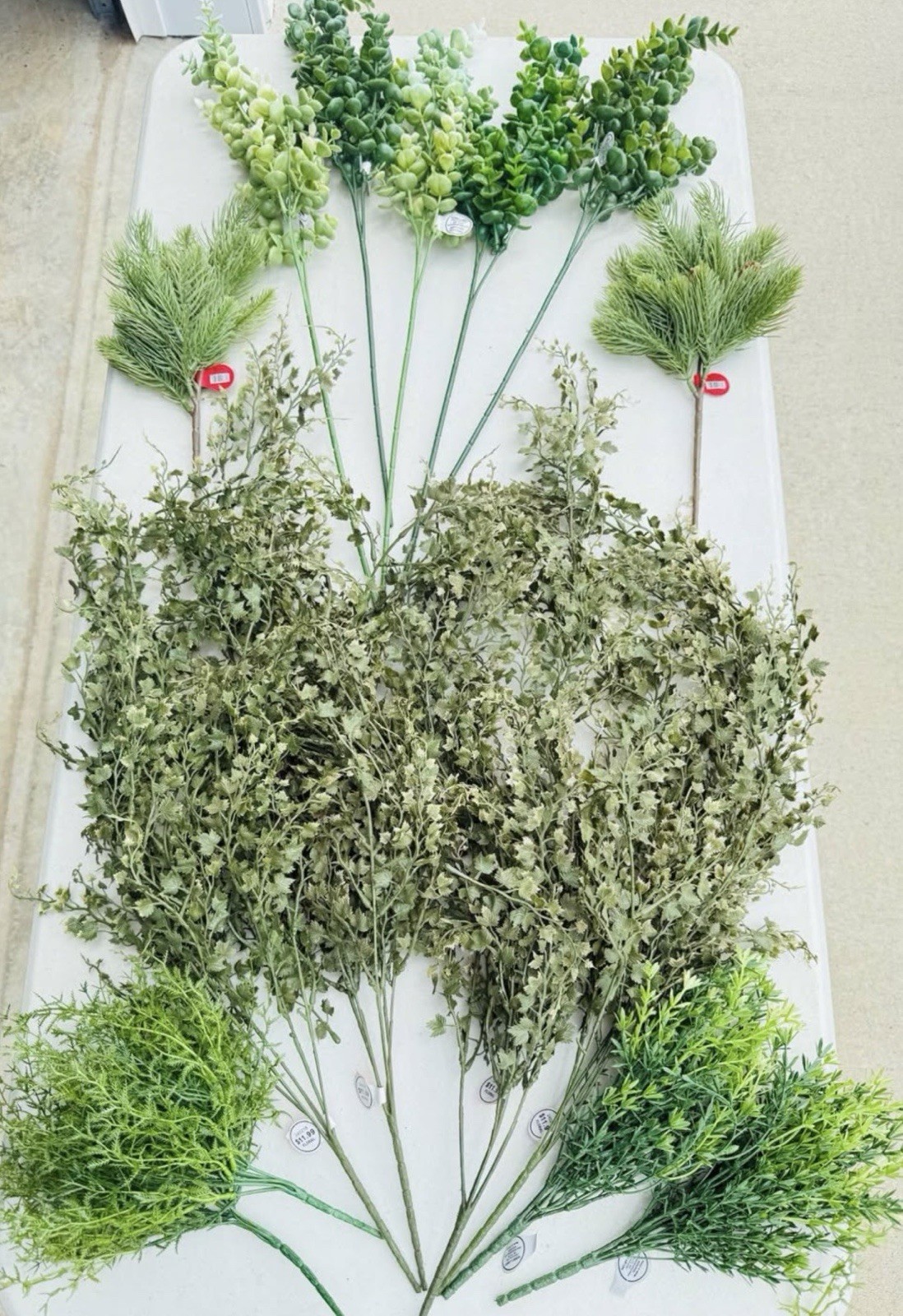 Artificial Greenery Assorted Picks And Stems Bundle Of 15 NWT