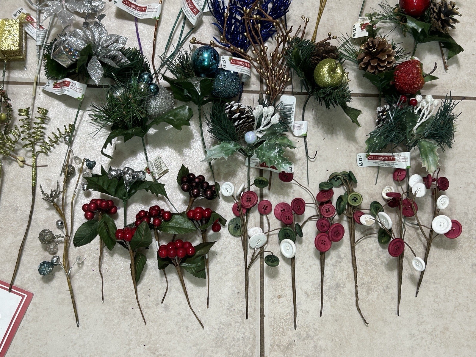 Artificial Stems And Blooms For Crafting/diy