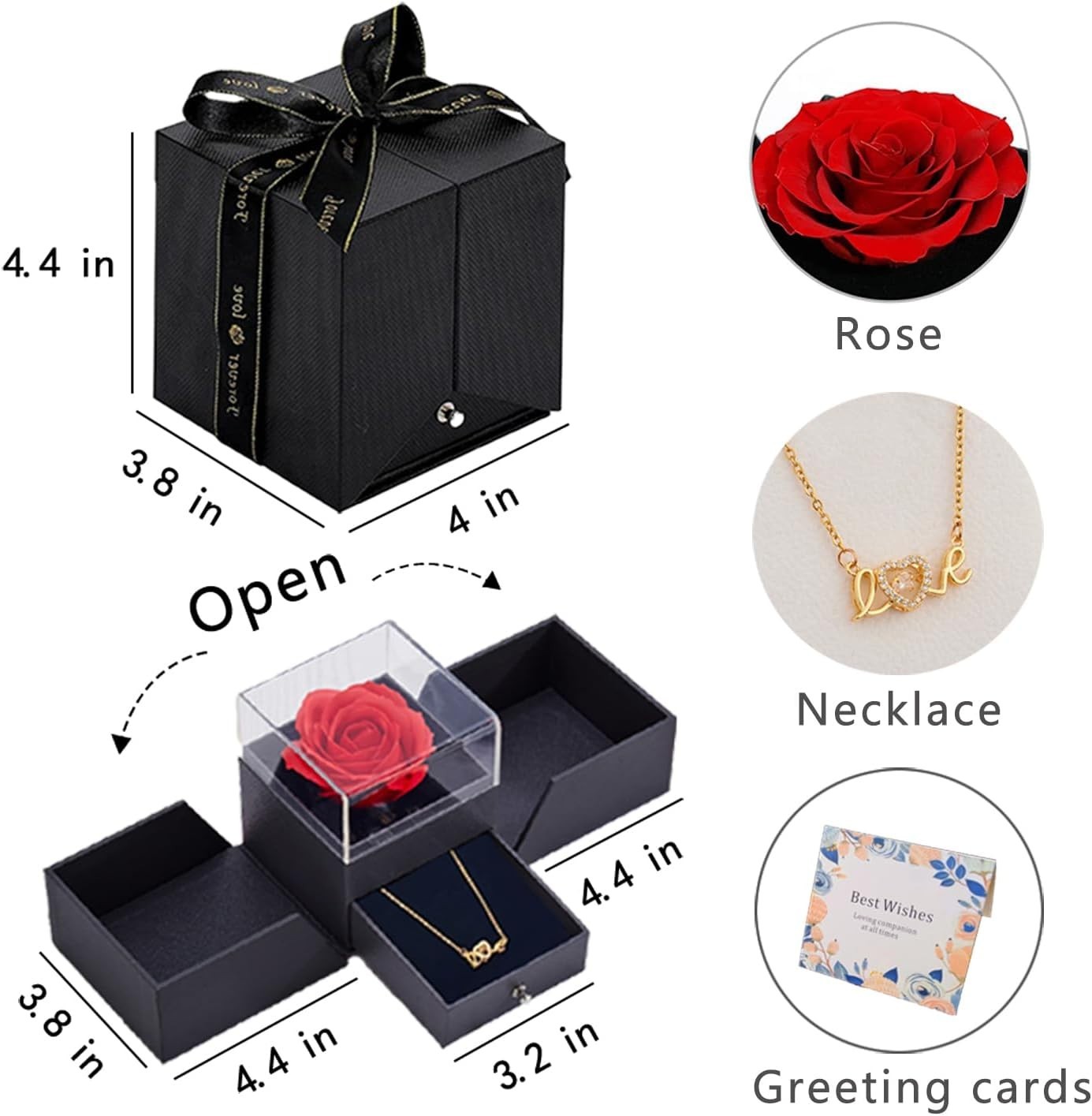 Exquisite Soap Rose Bouquet and Necklace Gift Box – Celebrate Every Occasion