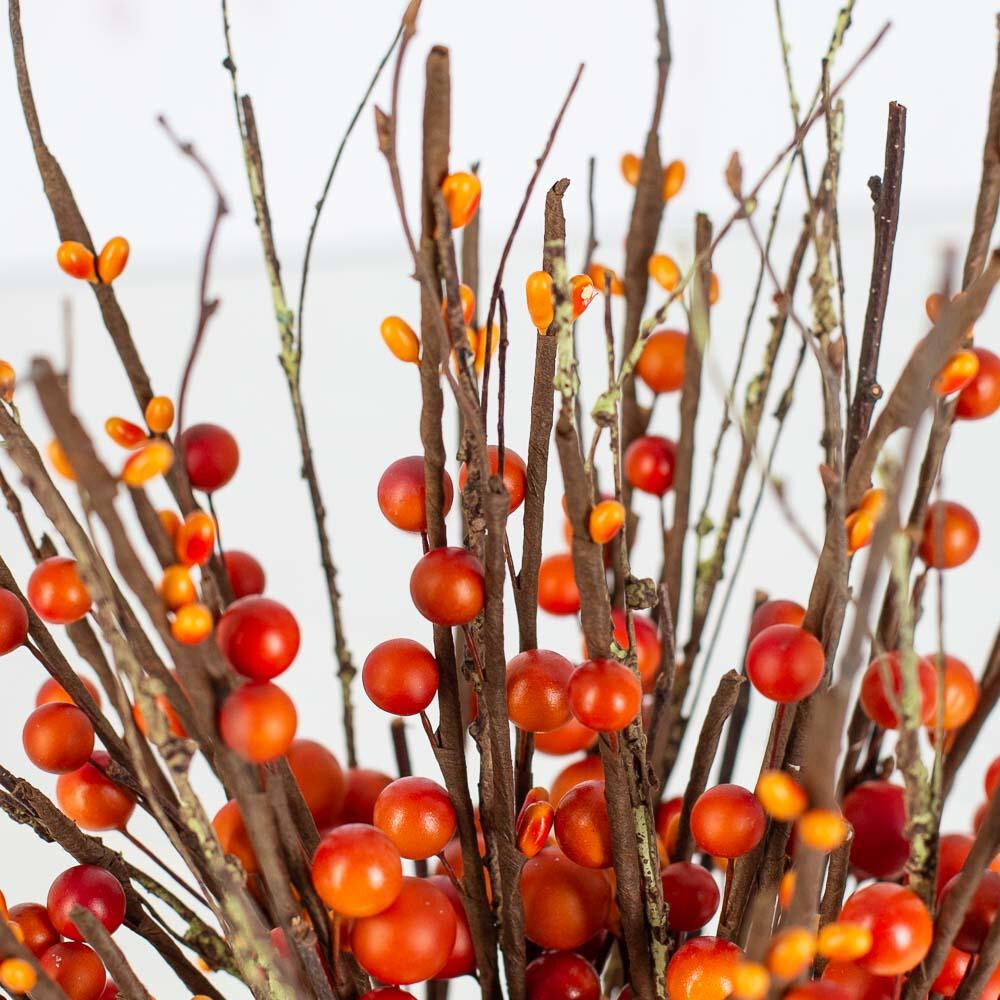Set of 12 Fall Artificial 17-1/2″ Twig and Berry Pick Floral Sprays