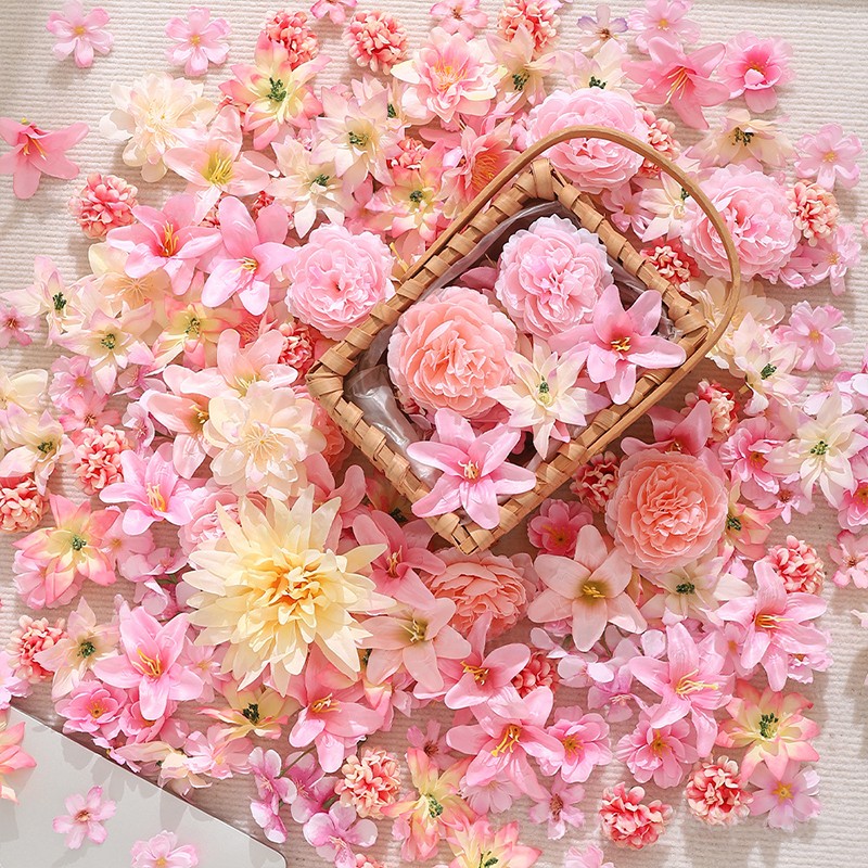 Mix Artificial Flowers Rose Wedding Valentine’s DIY Craft Gifts Home Decor NEW