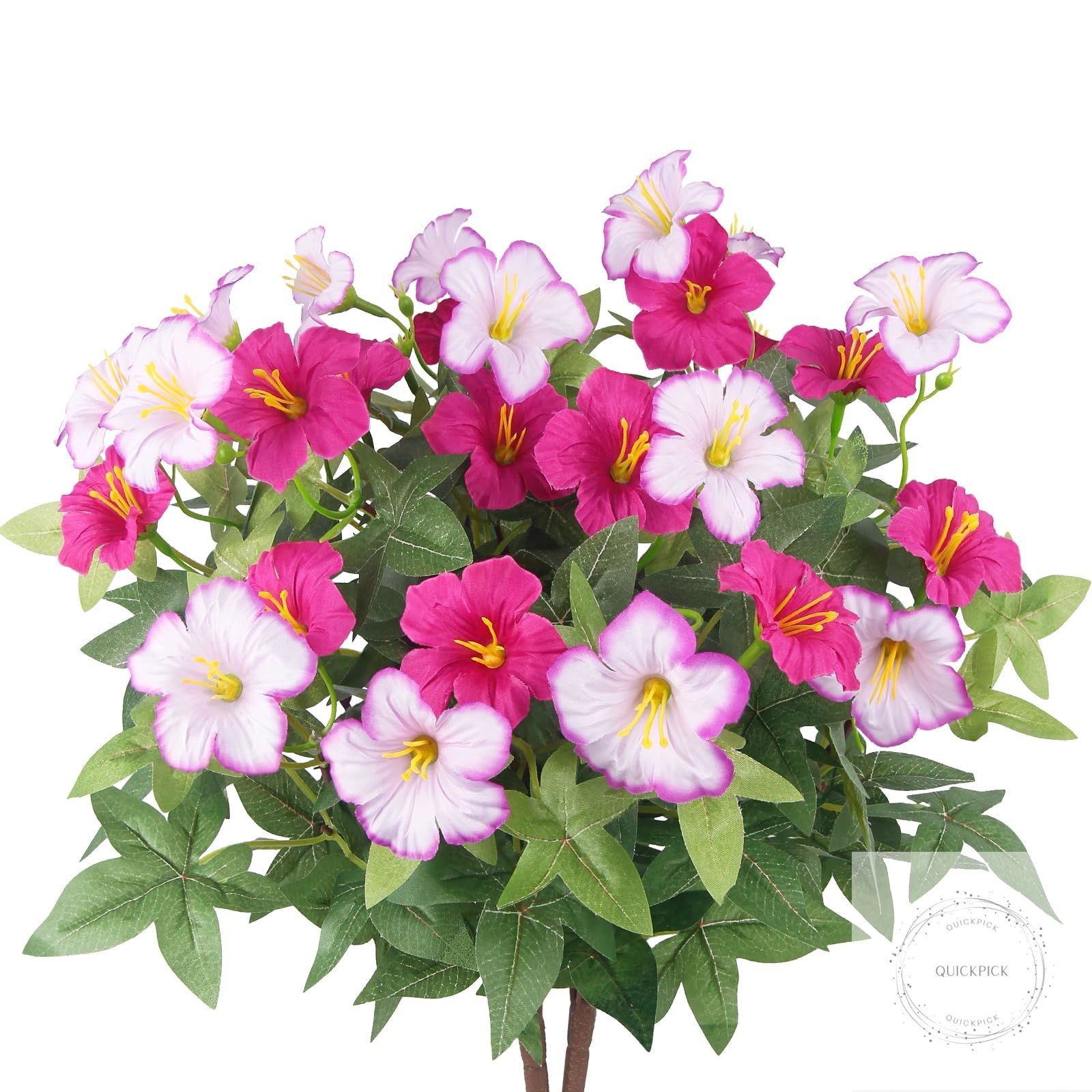 2Pcs Artificial Flowers for Outdoors Fake Plants Outside Spring Summer Decorat