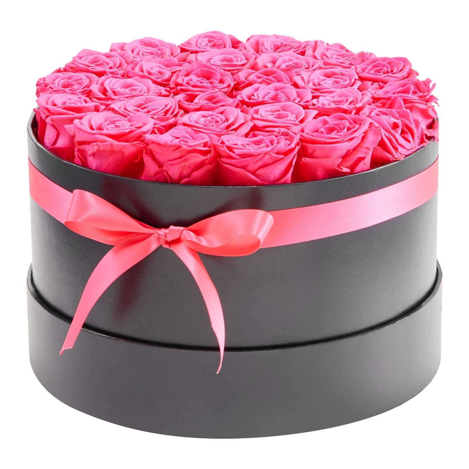 Uimoso 27 Preserved Roses in Round Box – Long-Lasting Red Bouquet