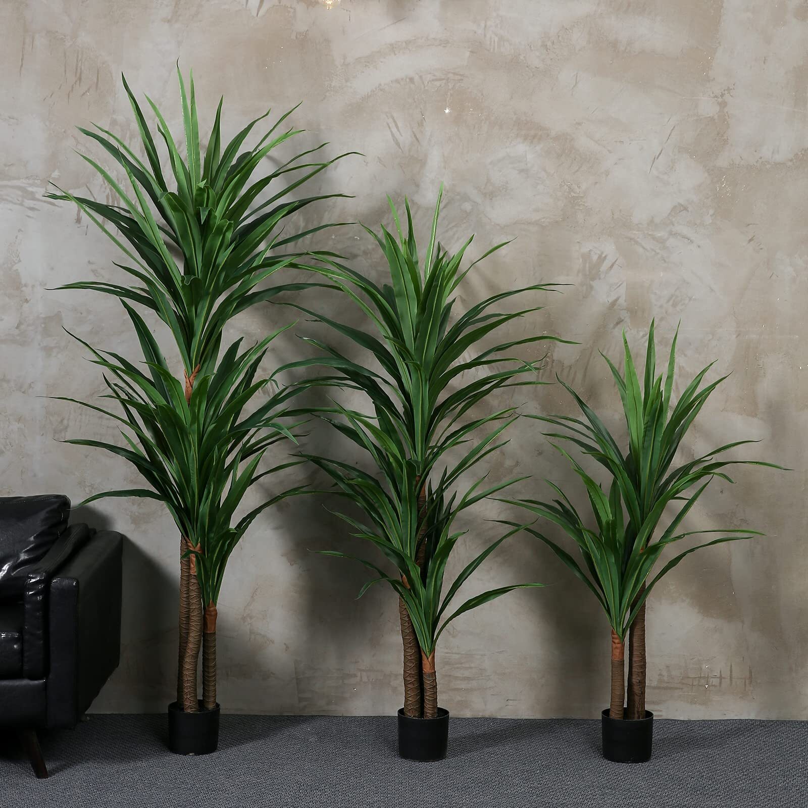 FLOWORLD Dracaena Silk Plant Corn Stalk 6ft Tall Faux Plants Indoor Large Fake P