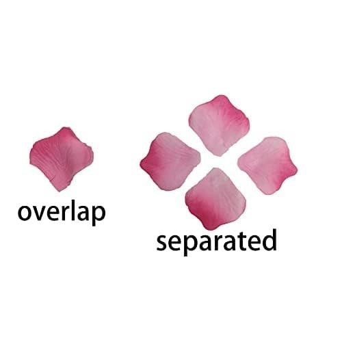 Gradient Pink Rose Petals, Pink & Light Pink, 2500 Pcs