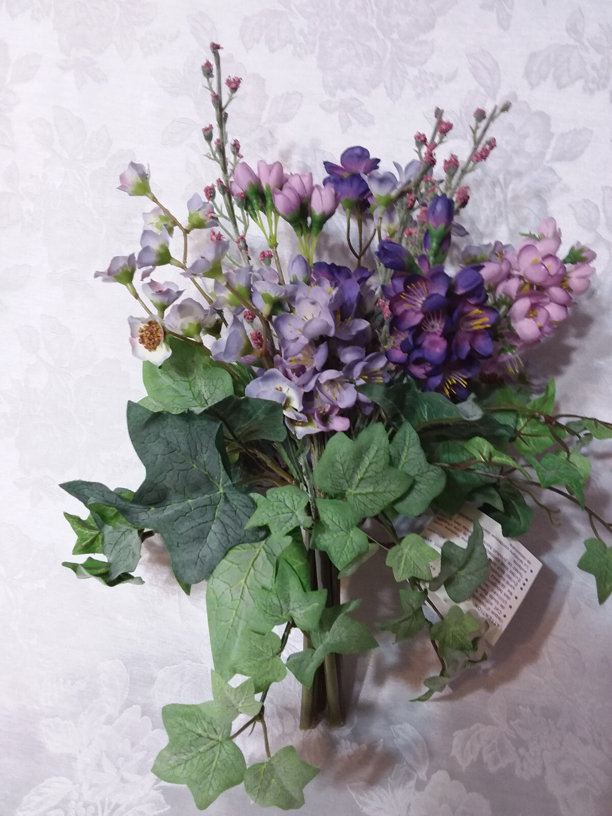 Home Interiors Purple Wildflower Floral Standing Bouquet/ Lavender, Plum/New
